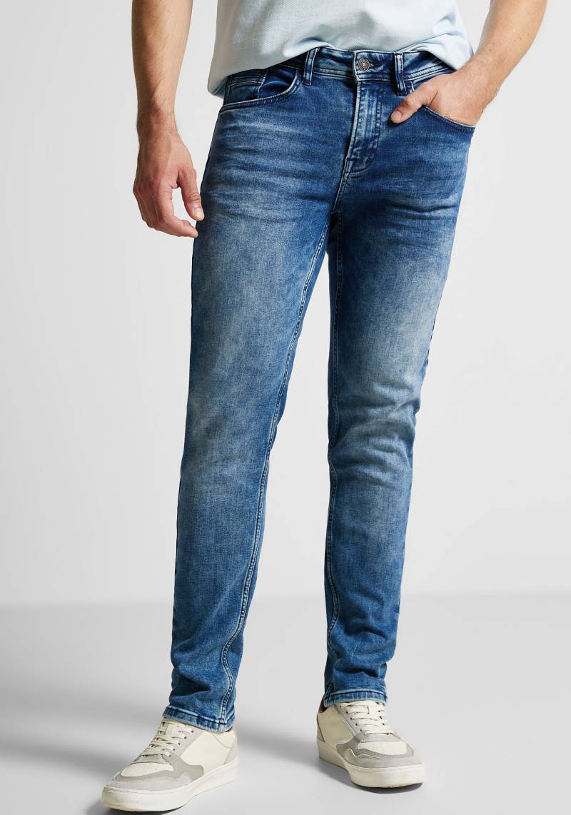 STREET ONE MEN Regular-fit-Jeans, mit cooler Used-Optik von STREET ONE MEN