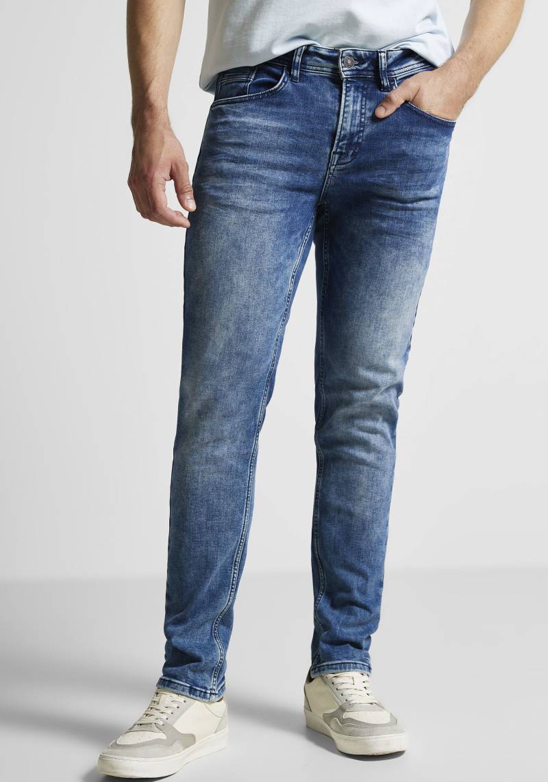 STREET ONE MEN Regular-fit-Jeans, mit cooler Used-Optik von STREET ONE MEN