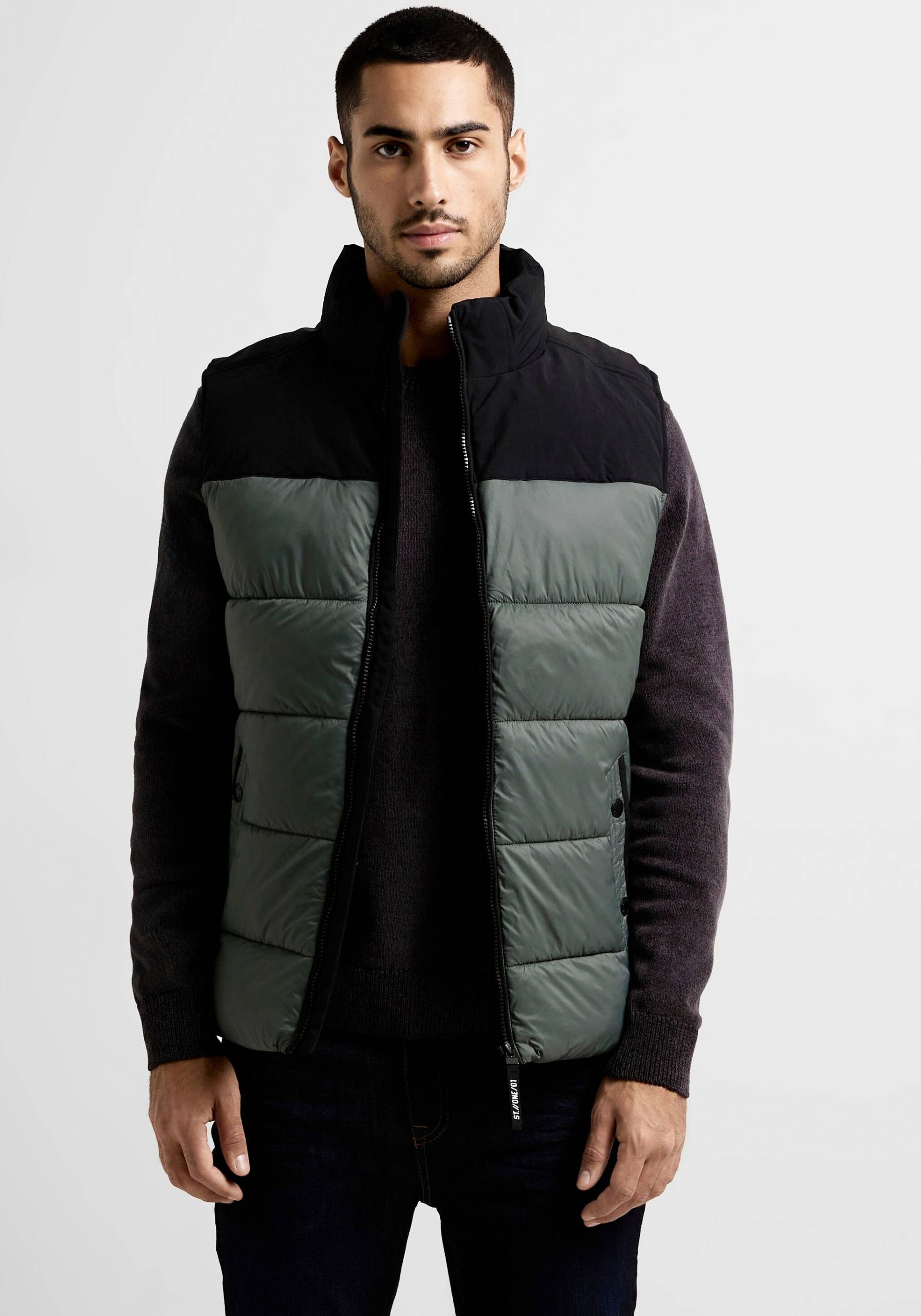 STREET ONE MEN Steppweste, im zweifarbigen Look STREET ONE MEN Steppweste, im zweifarbigen Look von STREET ONE MEN