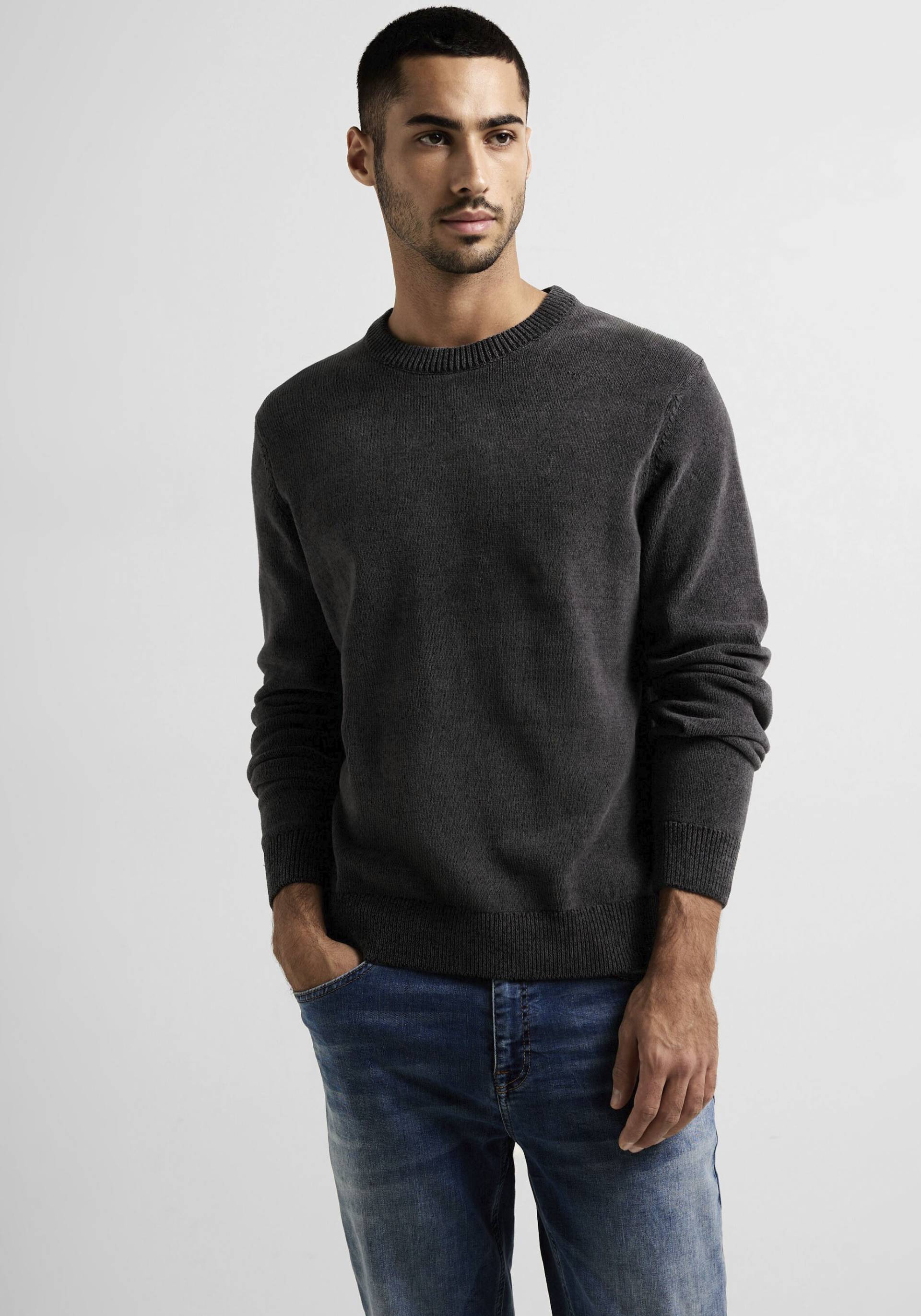 STREET ONE MEN Strickpullover, in Melange-Optik von STREET ONE MEN