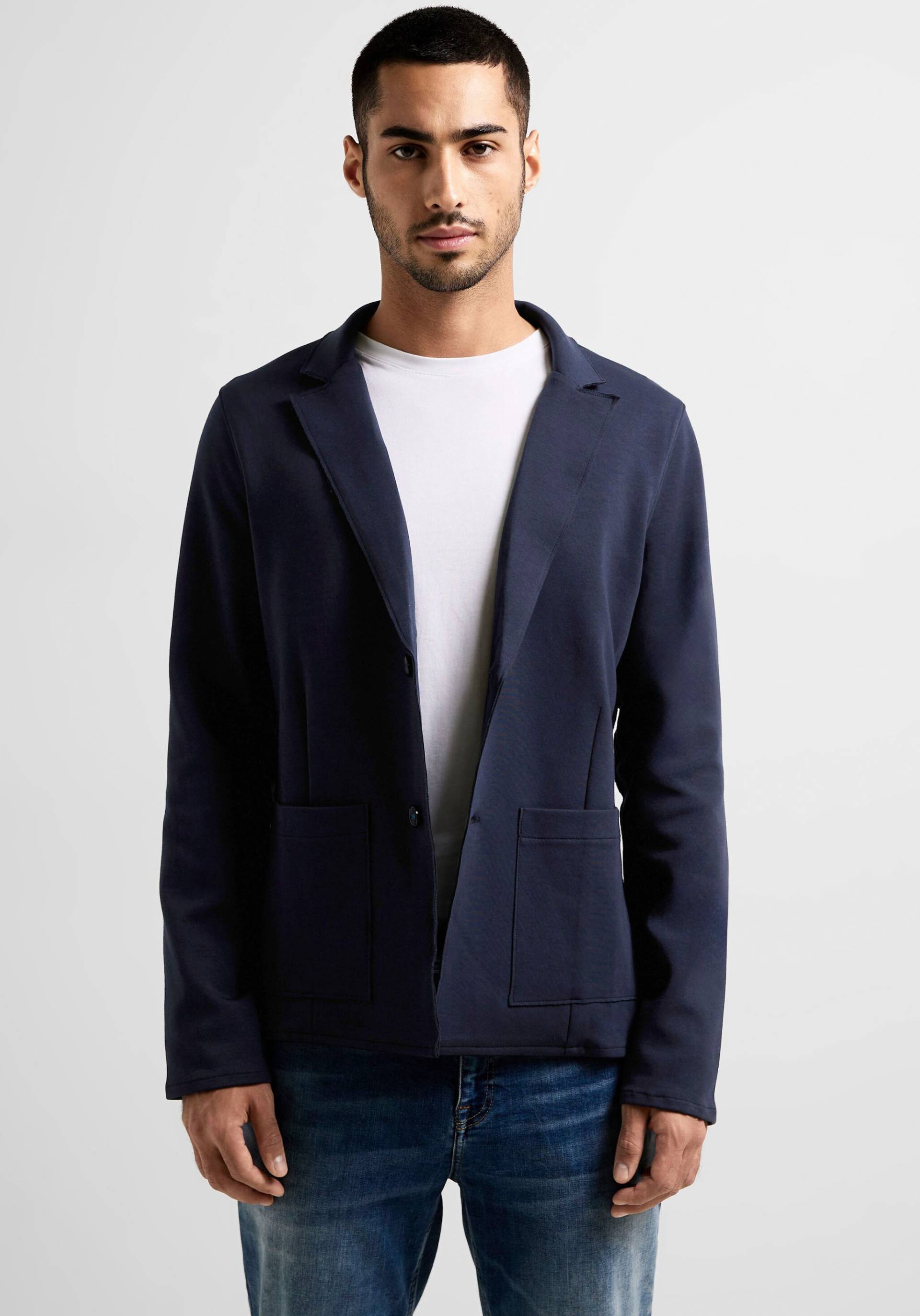 STREET ONE MEN Sweatjacke, mit offenen Saumkanten STREET ONE MEN Sweatjacke, mit offenen Saumkanten von STREET ONE MEN