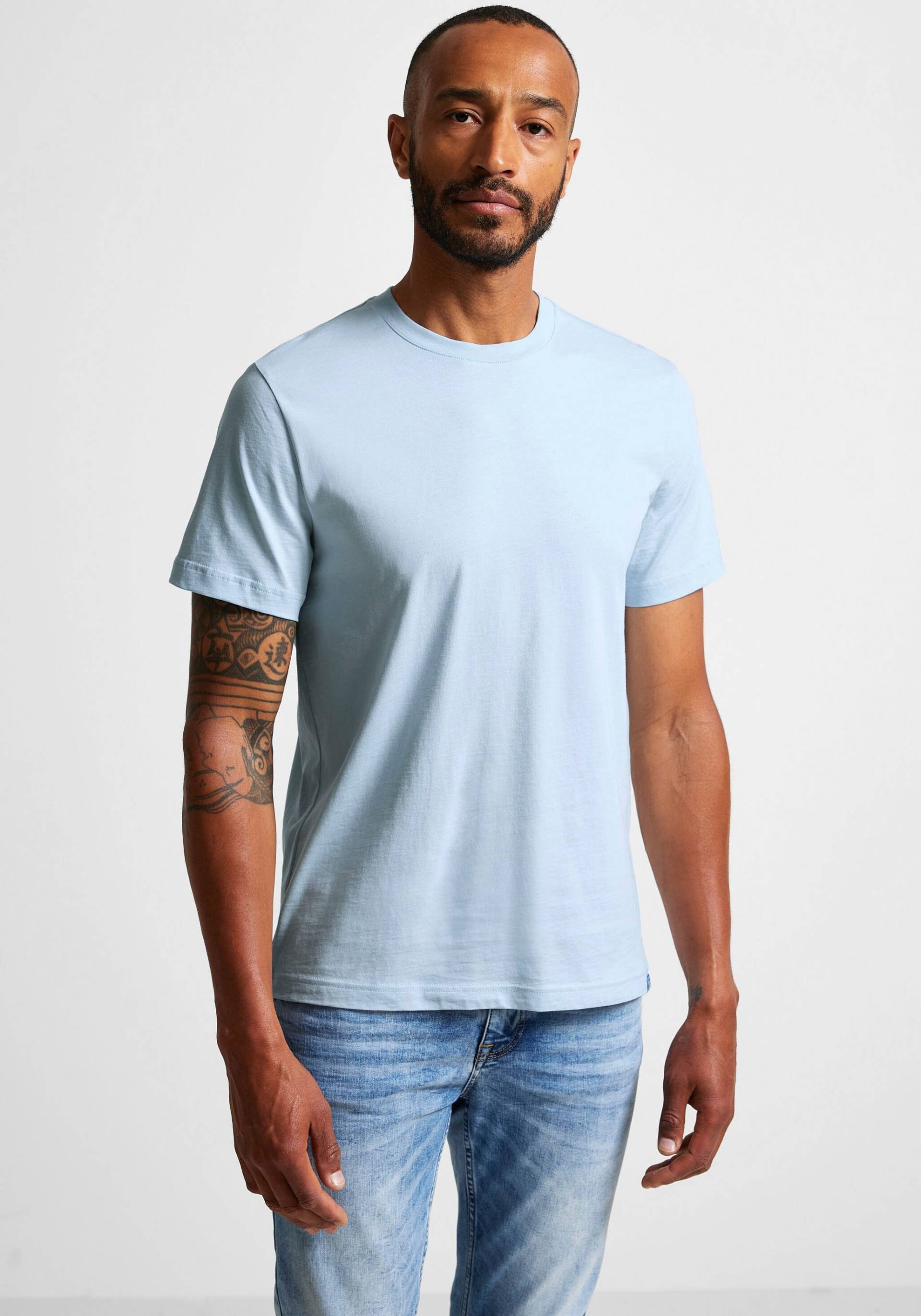 STREET ONE MEN T-Shirt, im Basic Style von STREET ONE MEN