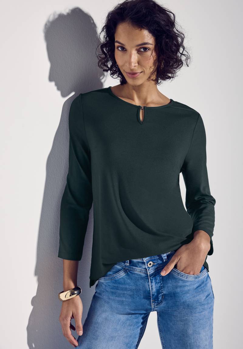 STREET ONE 3/4-Arm-Shirt, mit Cut-Out Ausschnitt von STREET ONE