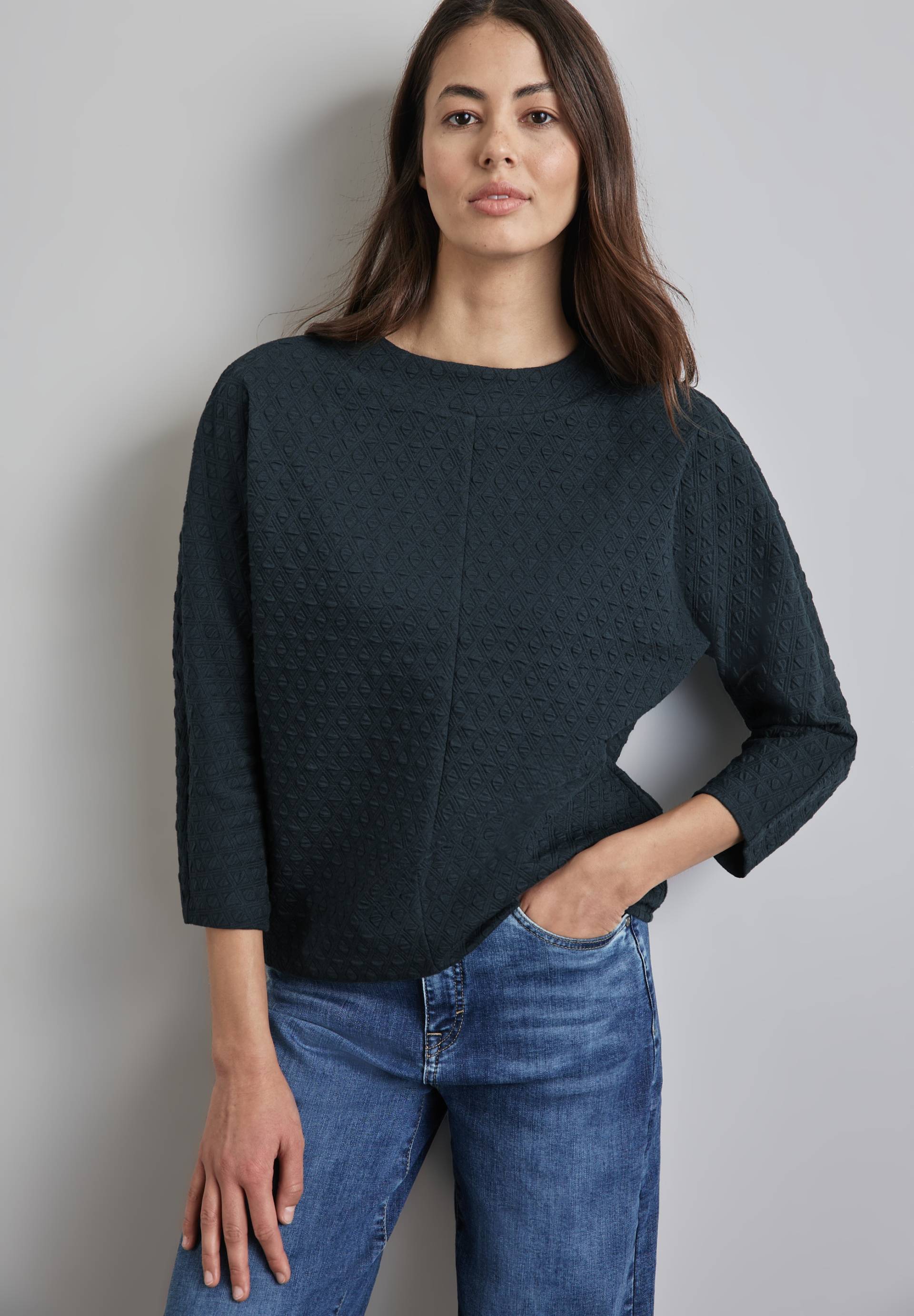 STREET ONE 3/4-Arm-Shirt, mit Strukturmuster STREET ONE 3/4-Arm-Shirt, mit Strukturmuster von STREET ONE