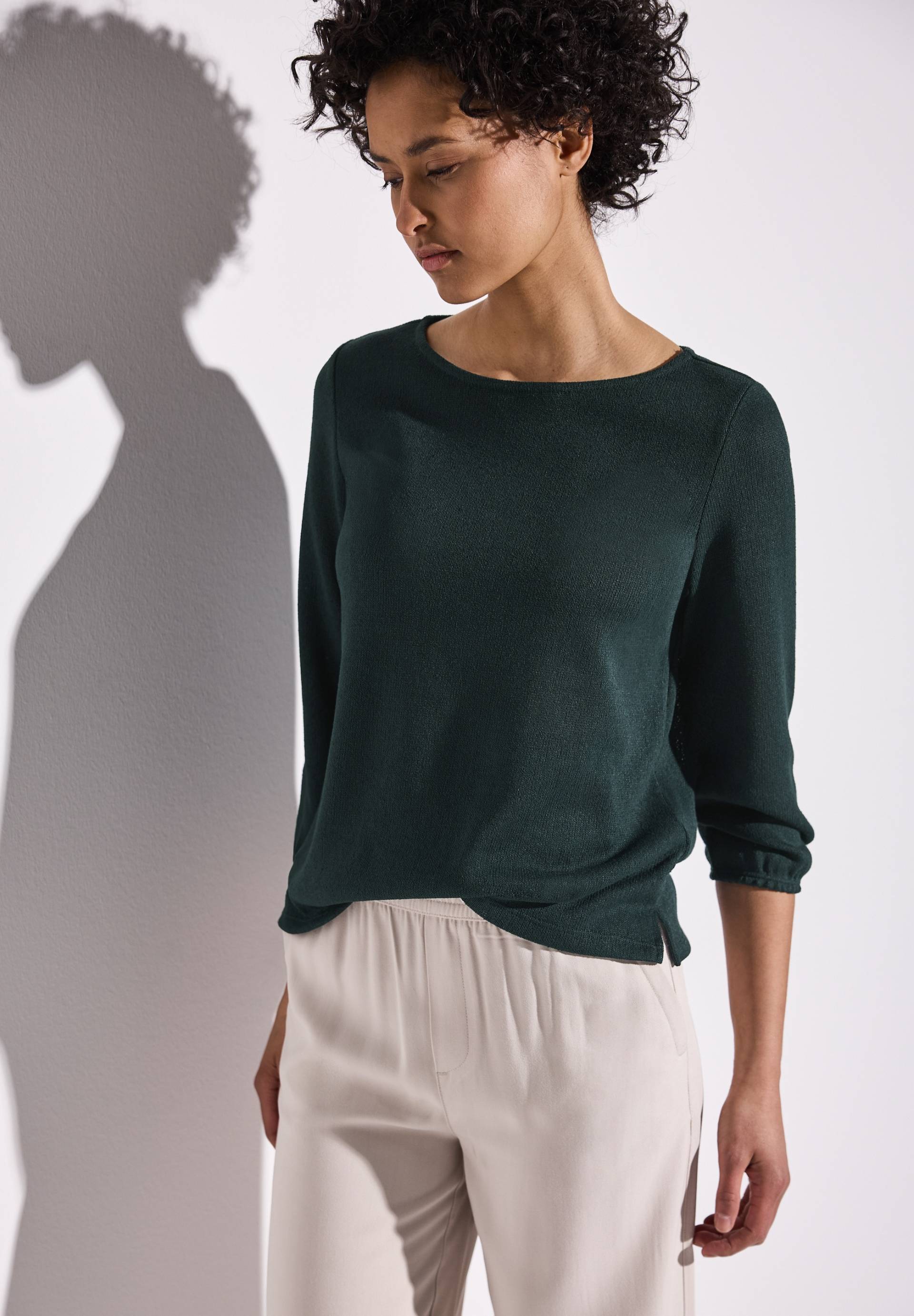 STREET ONE 3/4-Arm-Shirt, mit kleinem Cut-Out am Rücken STREET ONE 3/4-Arm-Shirt, mit kleinem Cut-Out am Rücken von STREET ONE