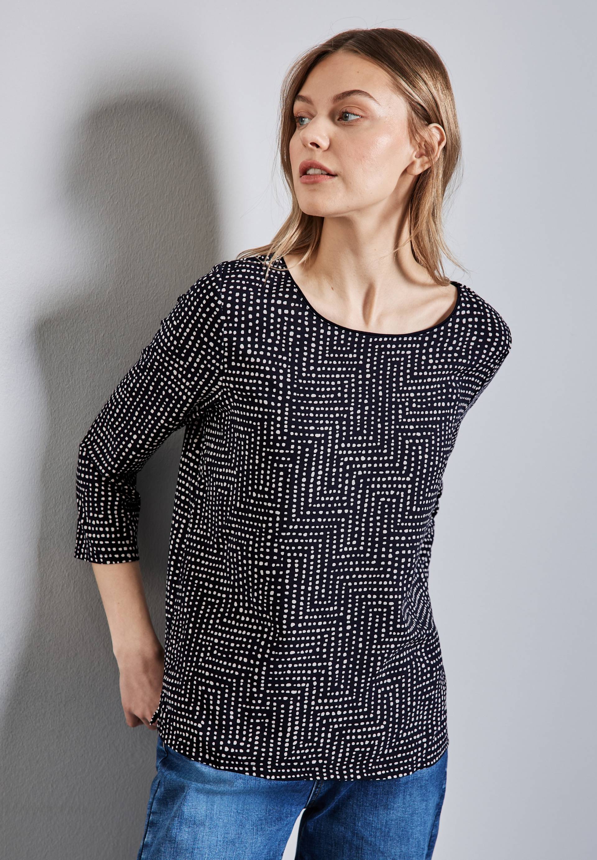 STREET ONE 3/4-Arm-Shirt »EVI«, mit All-Over Print STREET ONE 3/4-Arm-Shirt »EVI«, mit All-Over Print von STREET ONE