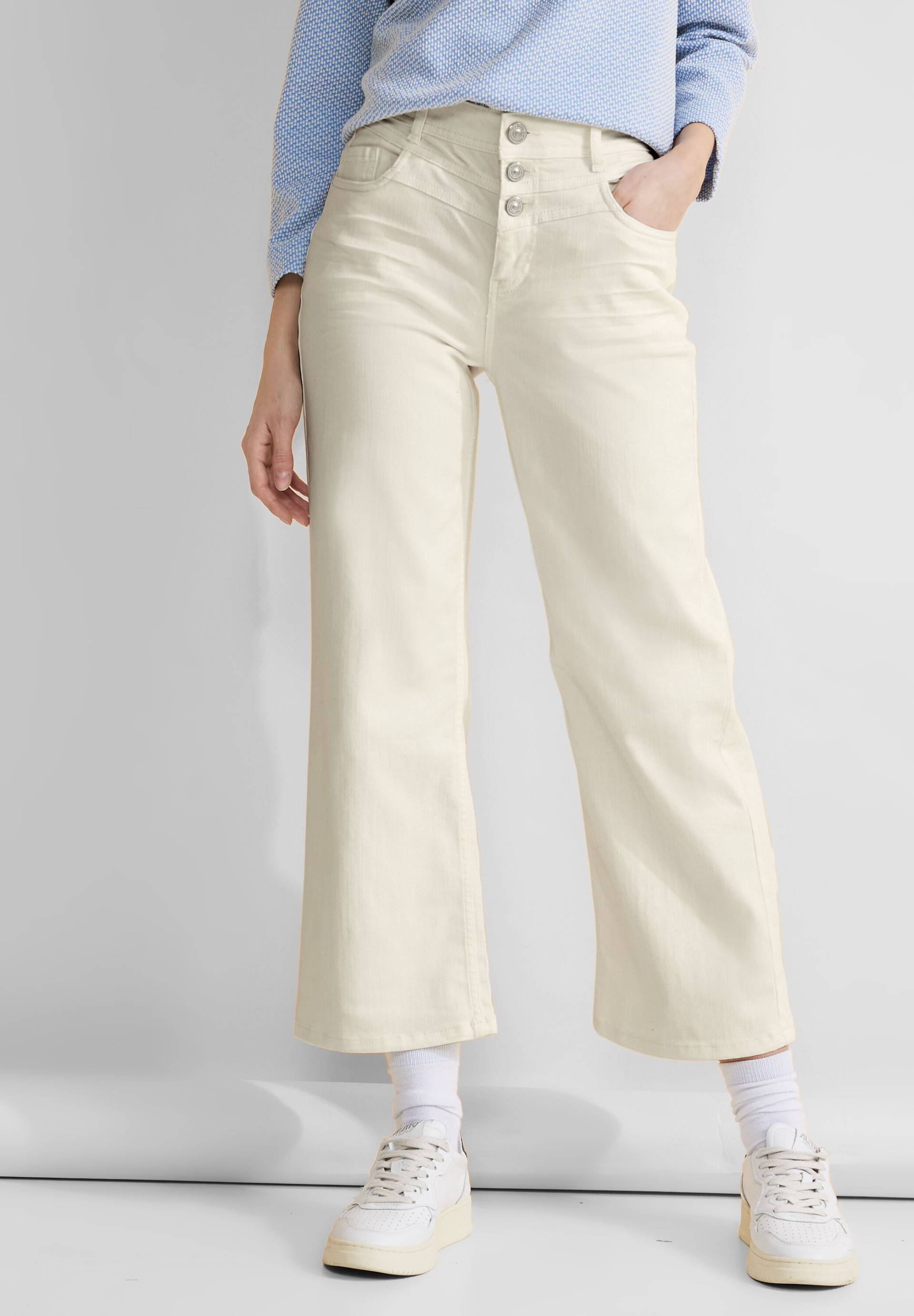 STREET ONE 5-Pocket-Jeans »DENIM CULOTTE«, mit Elasthan und Schlag von STREET ONE