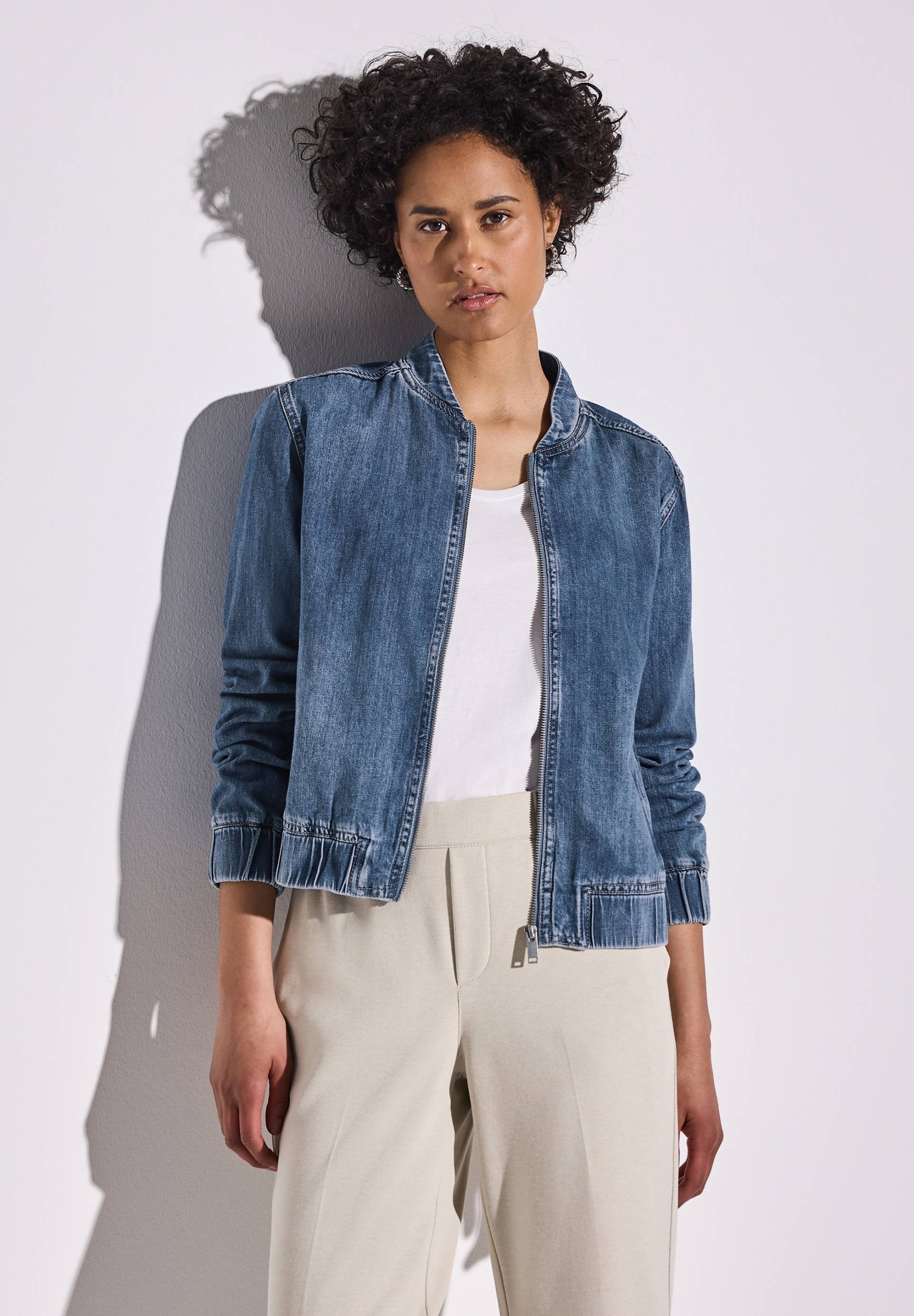STREET ONE Blouson, ohne Kapuze, Denim, mit Reissverschluss STREET ONE Blouson, ohne Kapuze, Denim, mit Reissverschluss von STREET ONE