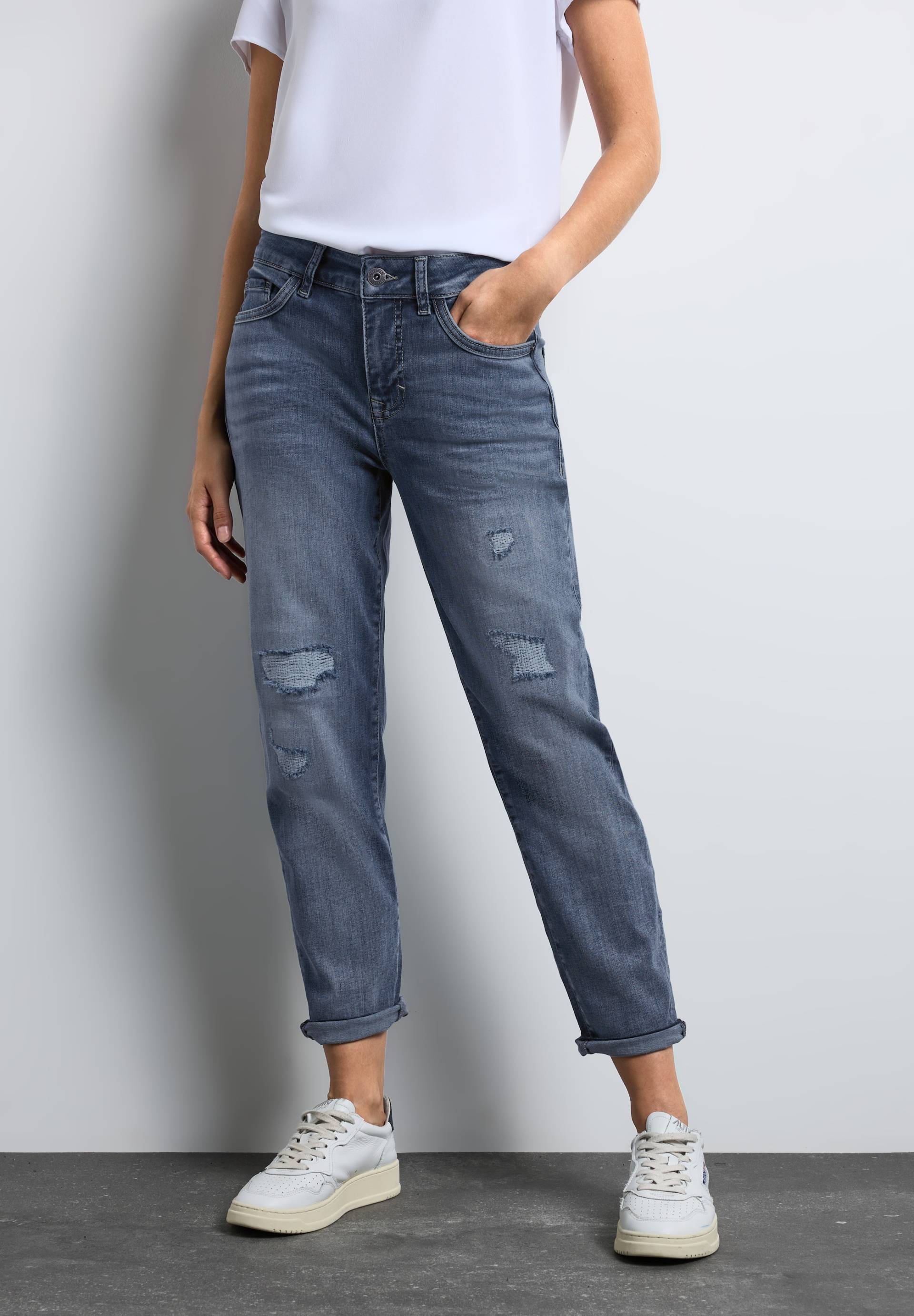 STREET ONE Boyfriend-Jeans »DENIM BOYFRIEND«, im Five-Pocket Style von STREET ONE