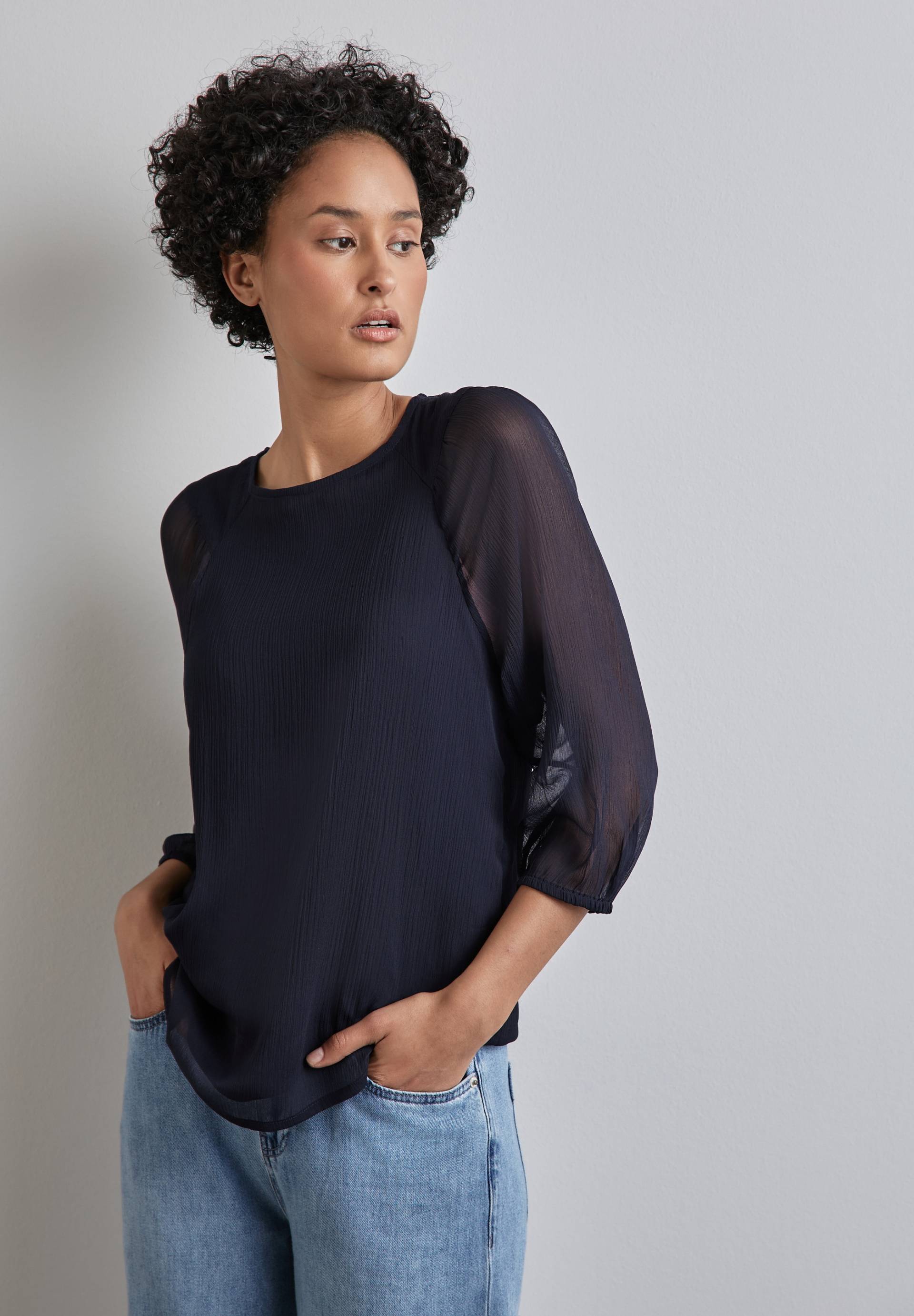 STREET ONE Chiffonbluse, im Raglan-Look von STREET ONE