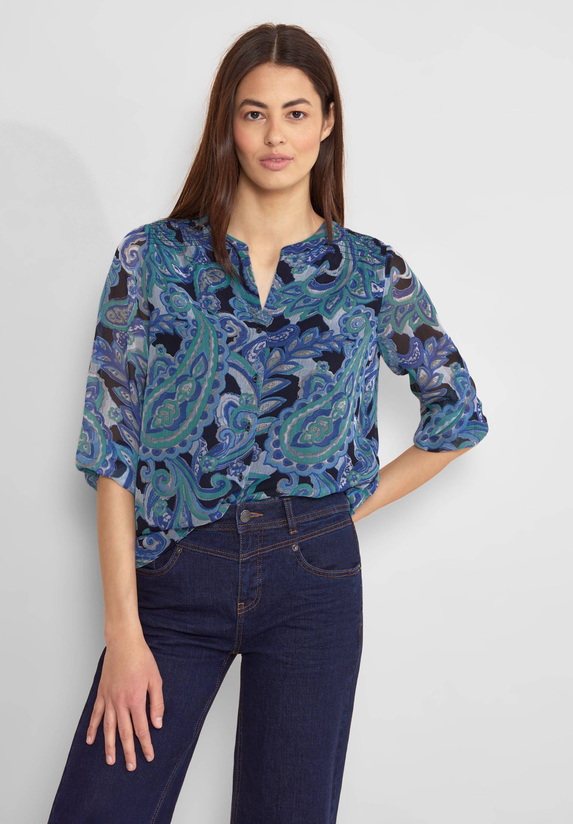 STREET ONE Chiffonbluse, mit 3/4 Arm und Allover-Print von STREET ONE