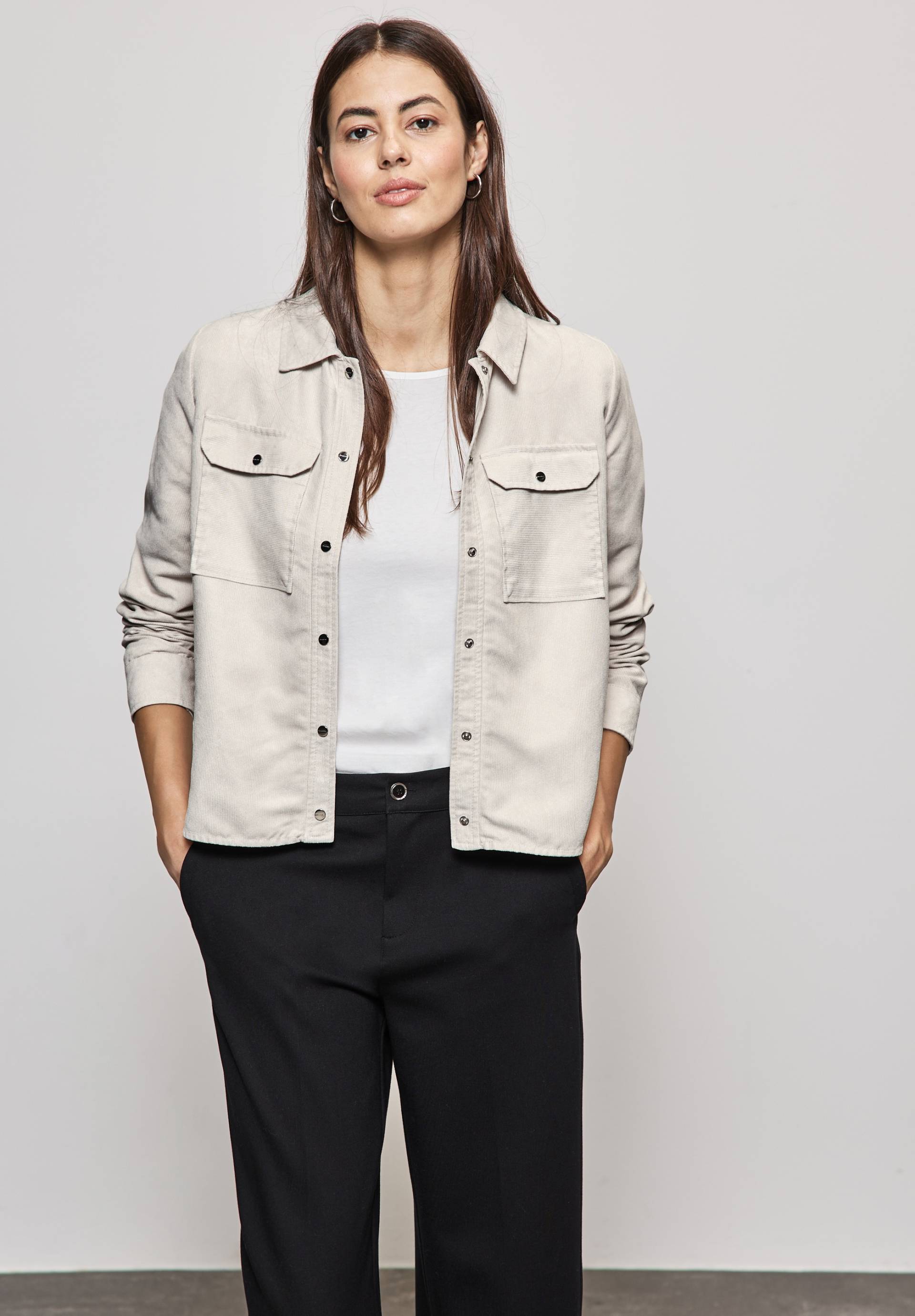 STREET ONE Hemdjacke, in Cord-Optik von STREET ONE