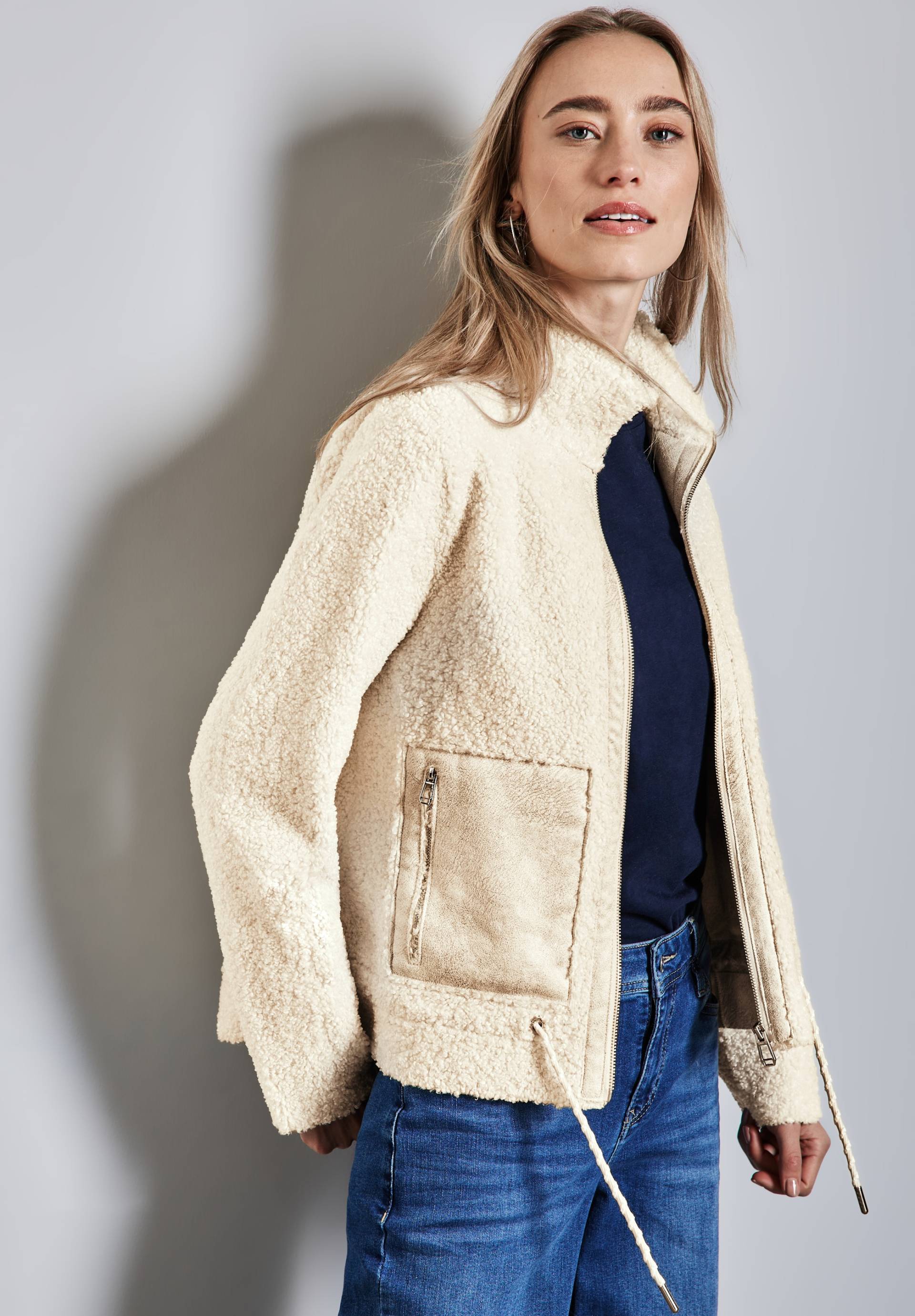 STREET ONE Jackenblazer, mit Shearling-Details von STREET ONE