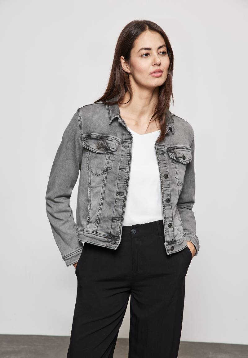 STREET ONE Jeansjacke, in grauer Waschung von STREET ONE