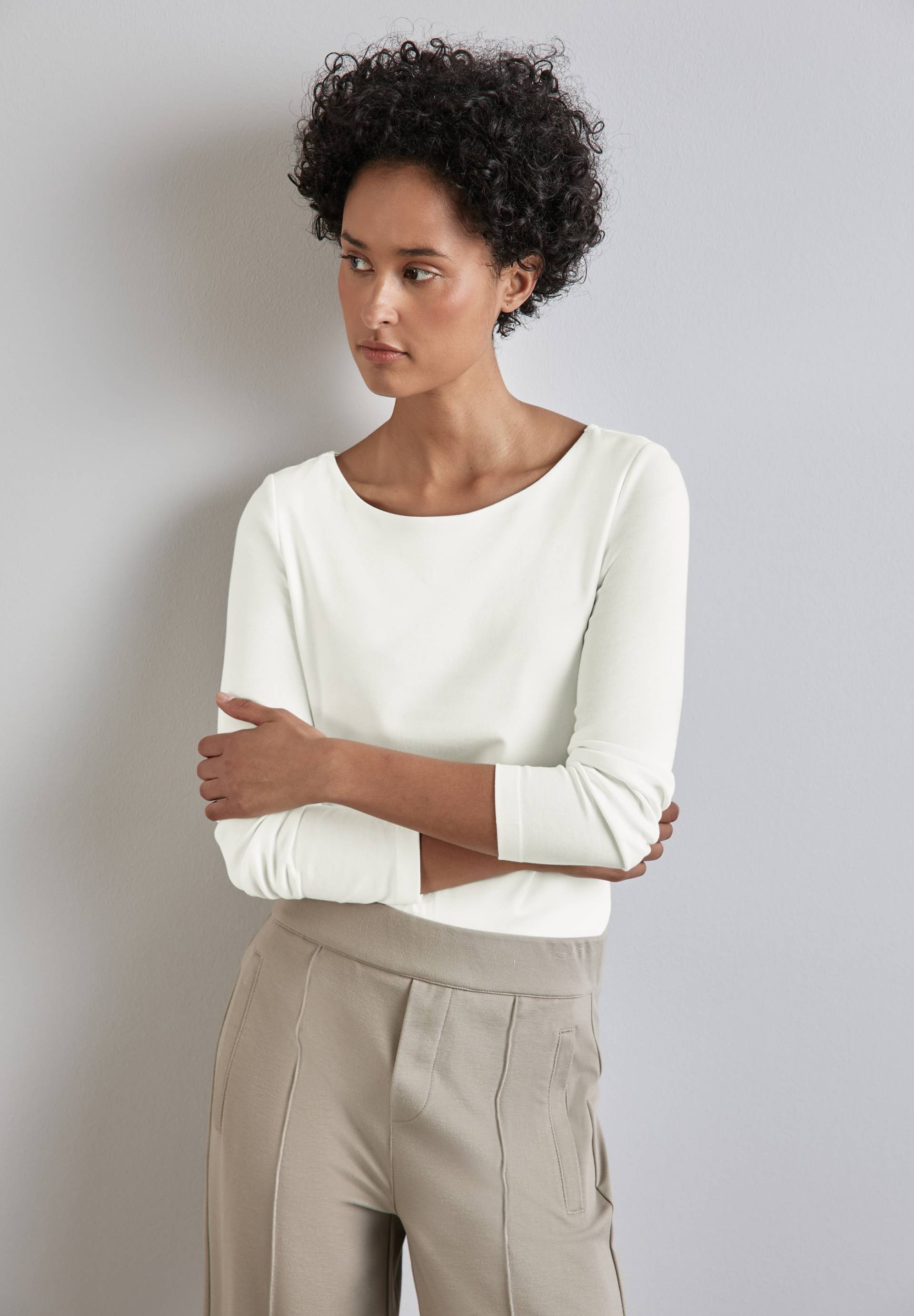 STREET ONE Langarmshirt, mit U-Boot Ausschnitt STREET ONE Langarmshirt, mit U-Boot Ausschnitt von STREET ONE