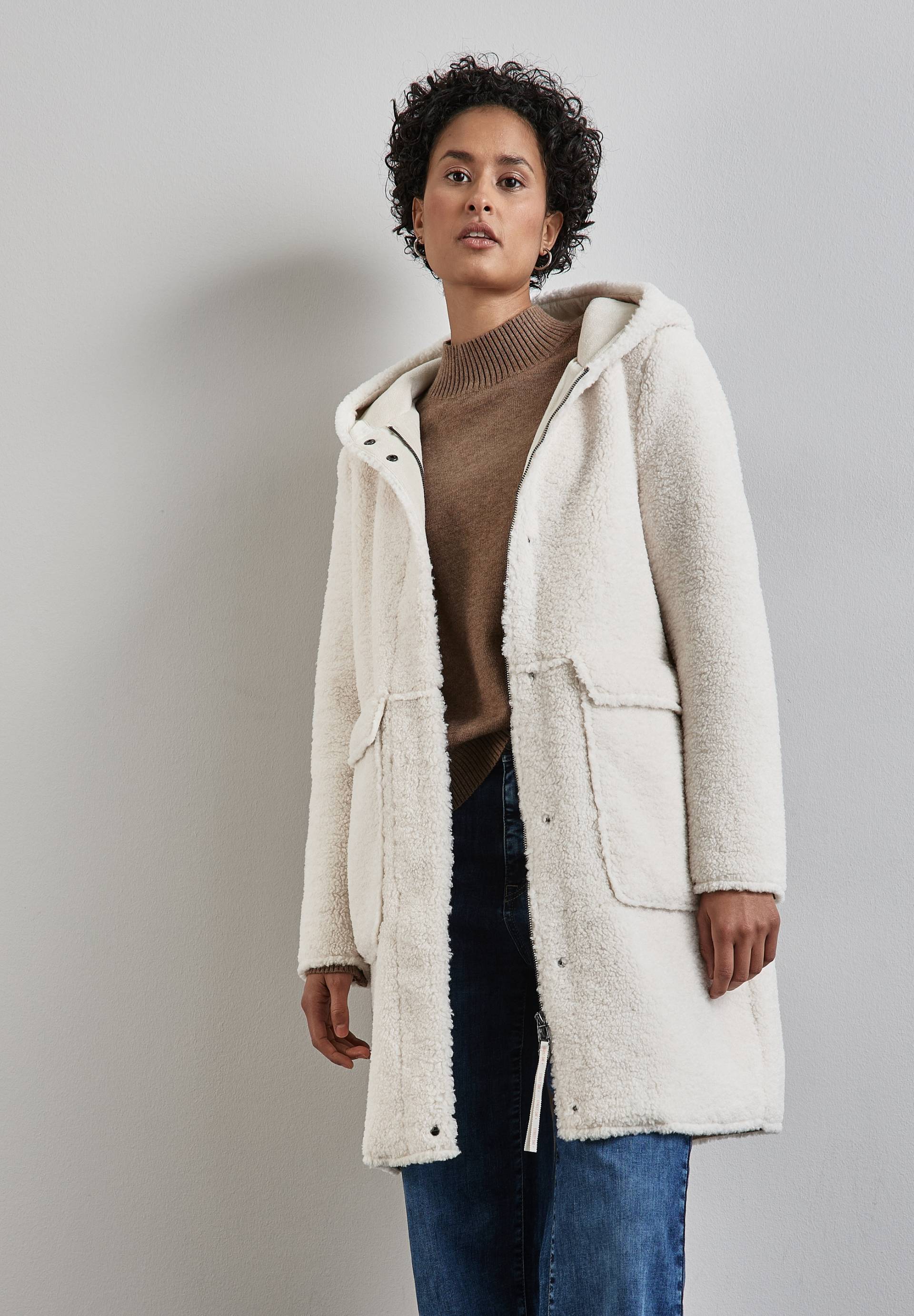 STREET ONE Langjacke, mit Kapuze, mit Teddyfell und Kapuze STREET ONE Langjacke, mit Kapuze, mit Teddyfell und Kapuze von STREET ONE
