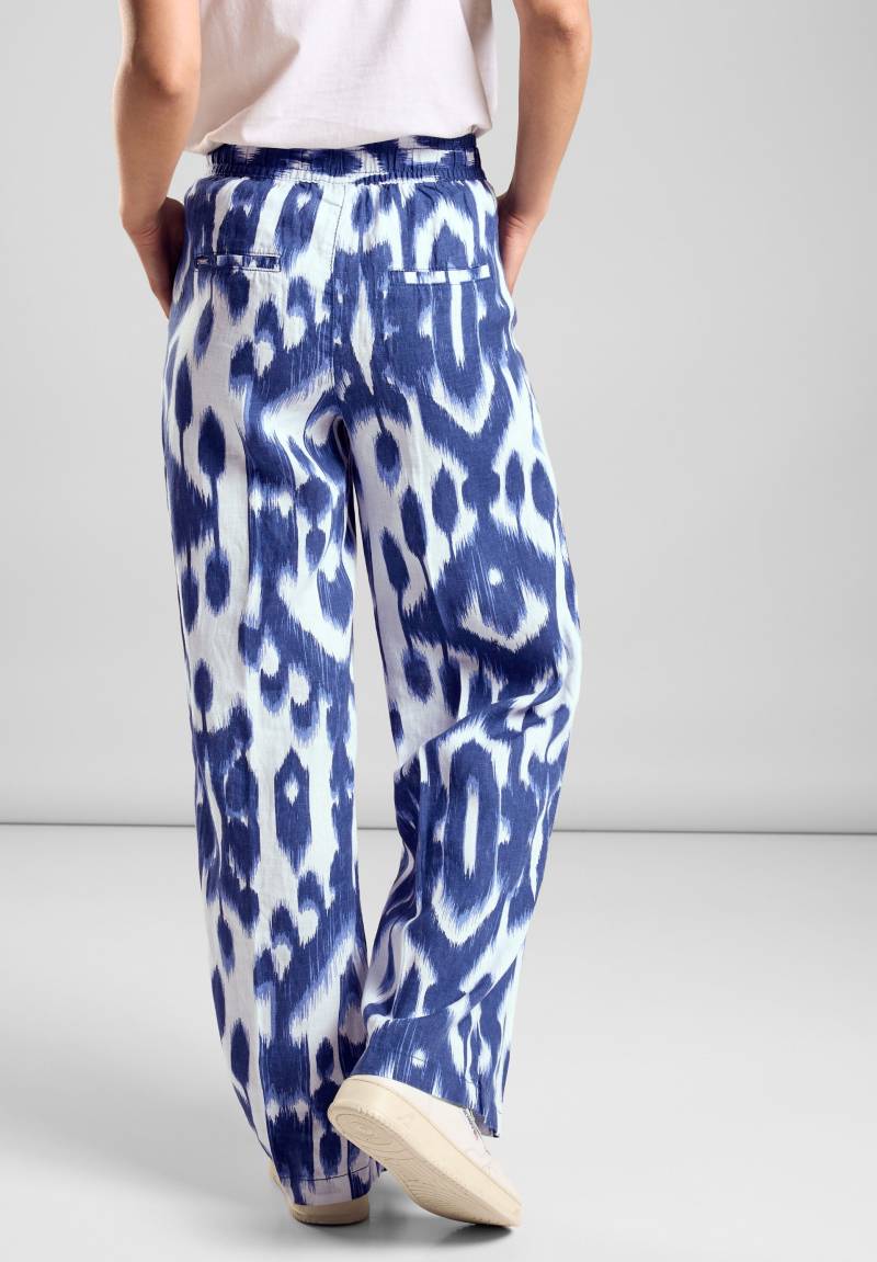 STREET ONE Leinenhose, mit All-Over Print von STREET ONE