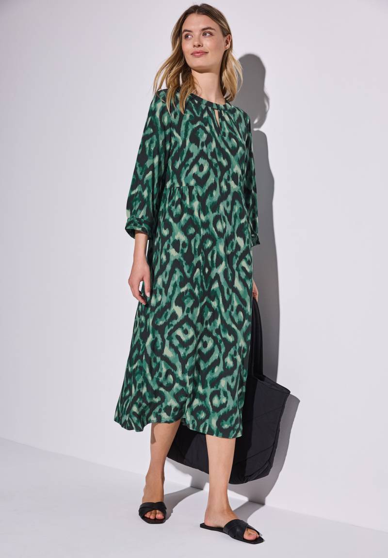STREET ONE Midikleid, 3/4 Arm mit grafischem Muster von STREET ONE