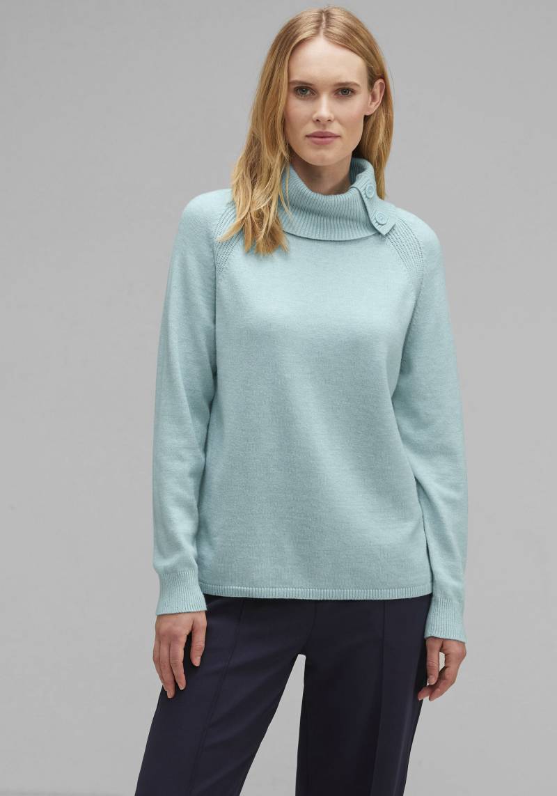 STREET ONE Rollkragenpullover, mit Rippstrick Details von STREET ONE