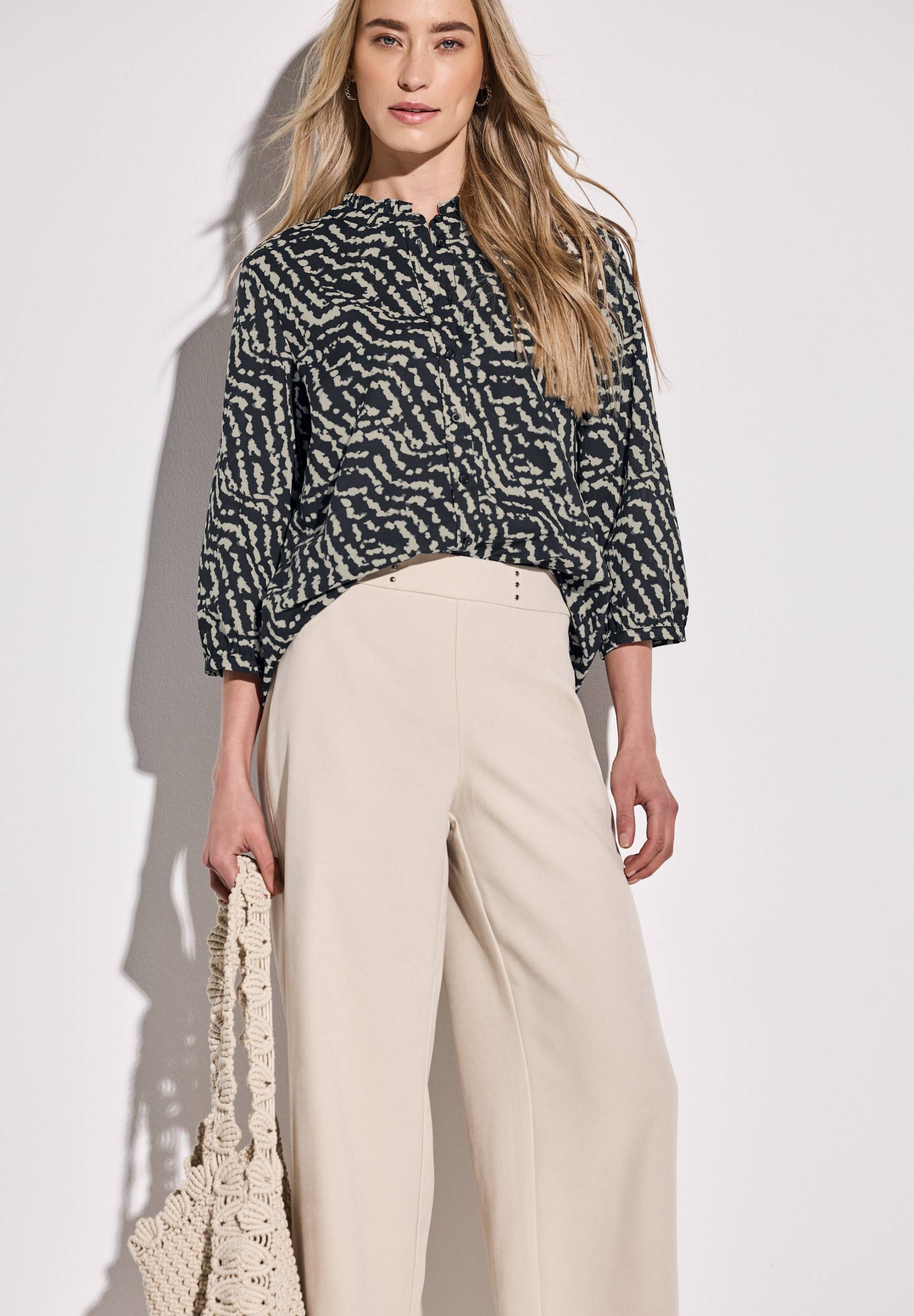 STREET ONE Rüschenbluse, 3/4 Arm, mit Rüschen und grafischem Print STREET ONE Rüschenbluse, 3/4 Arm, mit Rüschen und grafischem Print von STREET ONE
