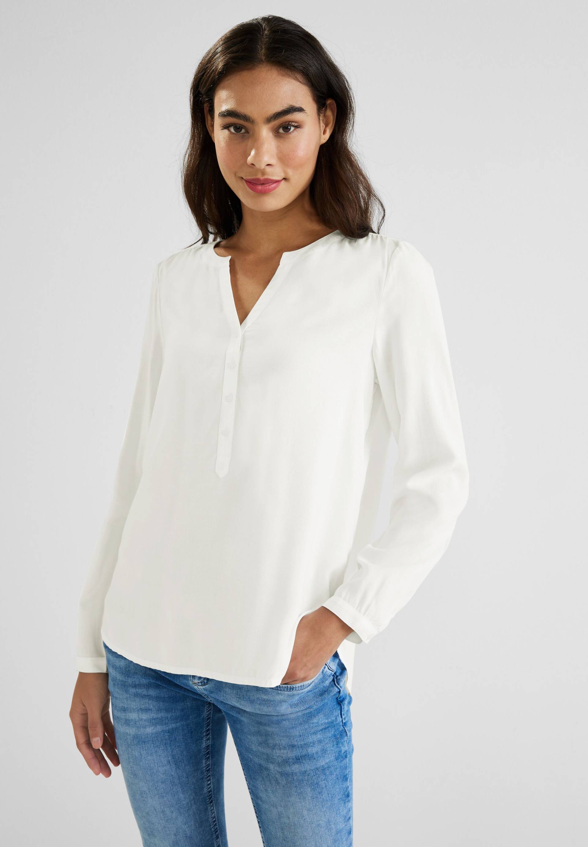 STREET ONE Shirtbluse »Style Bamika«, mit Seitenschlitzen von STREET ONE