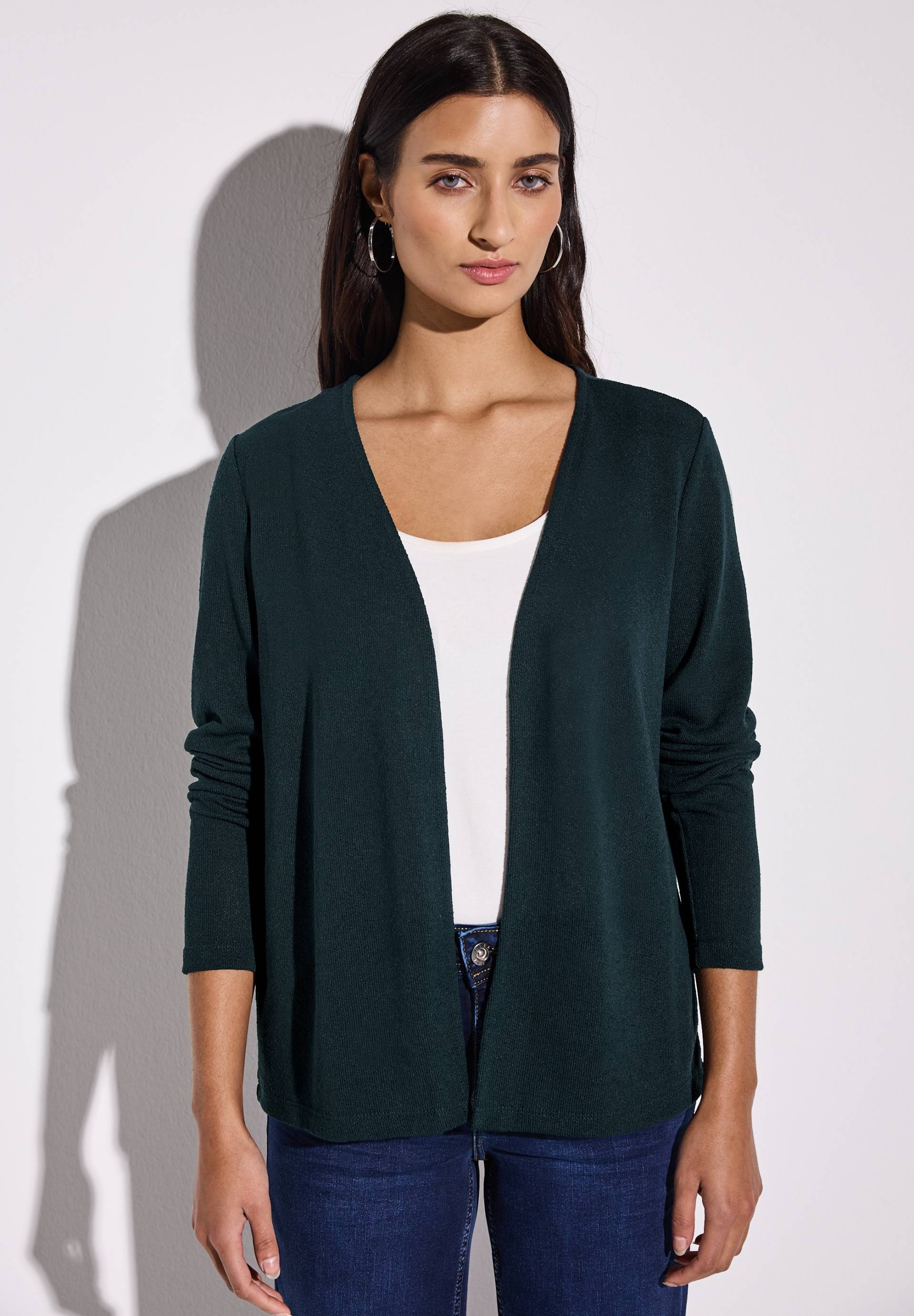 STREET ONE Shirtjacke »NETTE«, im Strick Look von STREET ONE