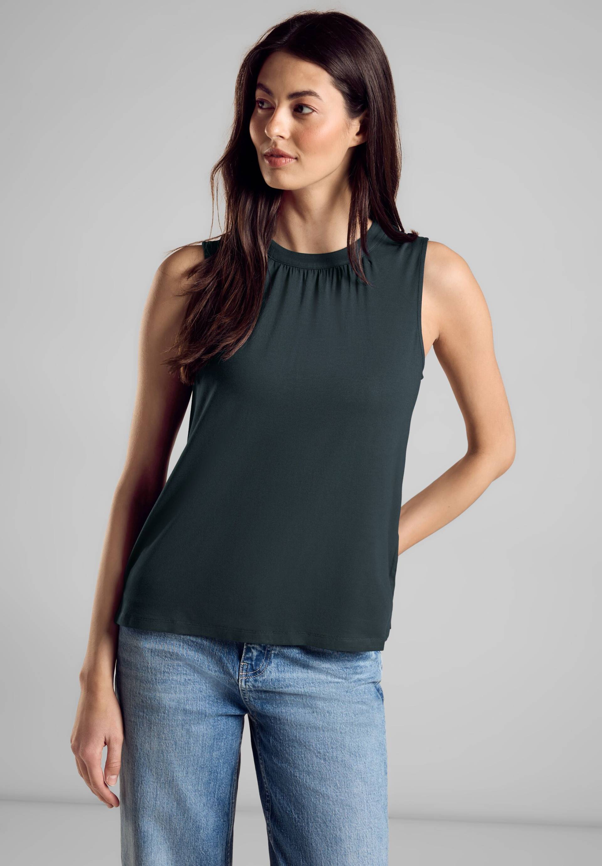 STREET ONE Shirttop, aus einer Viskose-Elasthan-Mischung STREET ONE Shirttop, aus einer Viskose-Elasthan-Mischung von STREET ONE