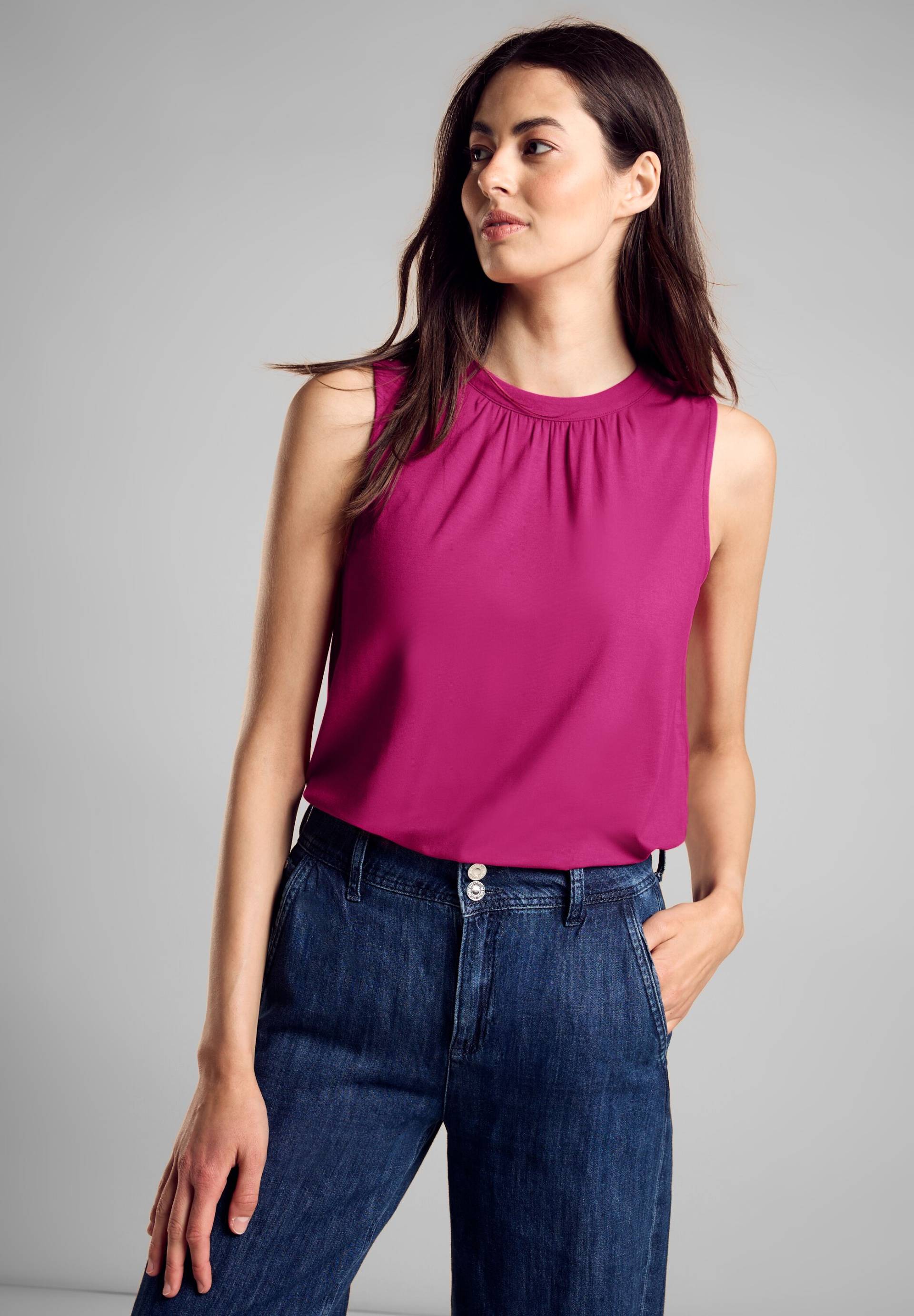STREET ONE Shirttop, aus einer Viskose-Elasthan-Mischung STREET ONE Shirttop, aus einer Viskose-Elasthan-Mischung von STREET ONE