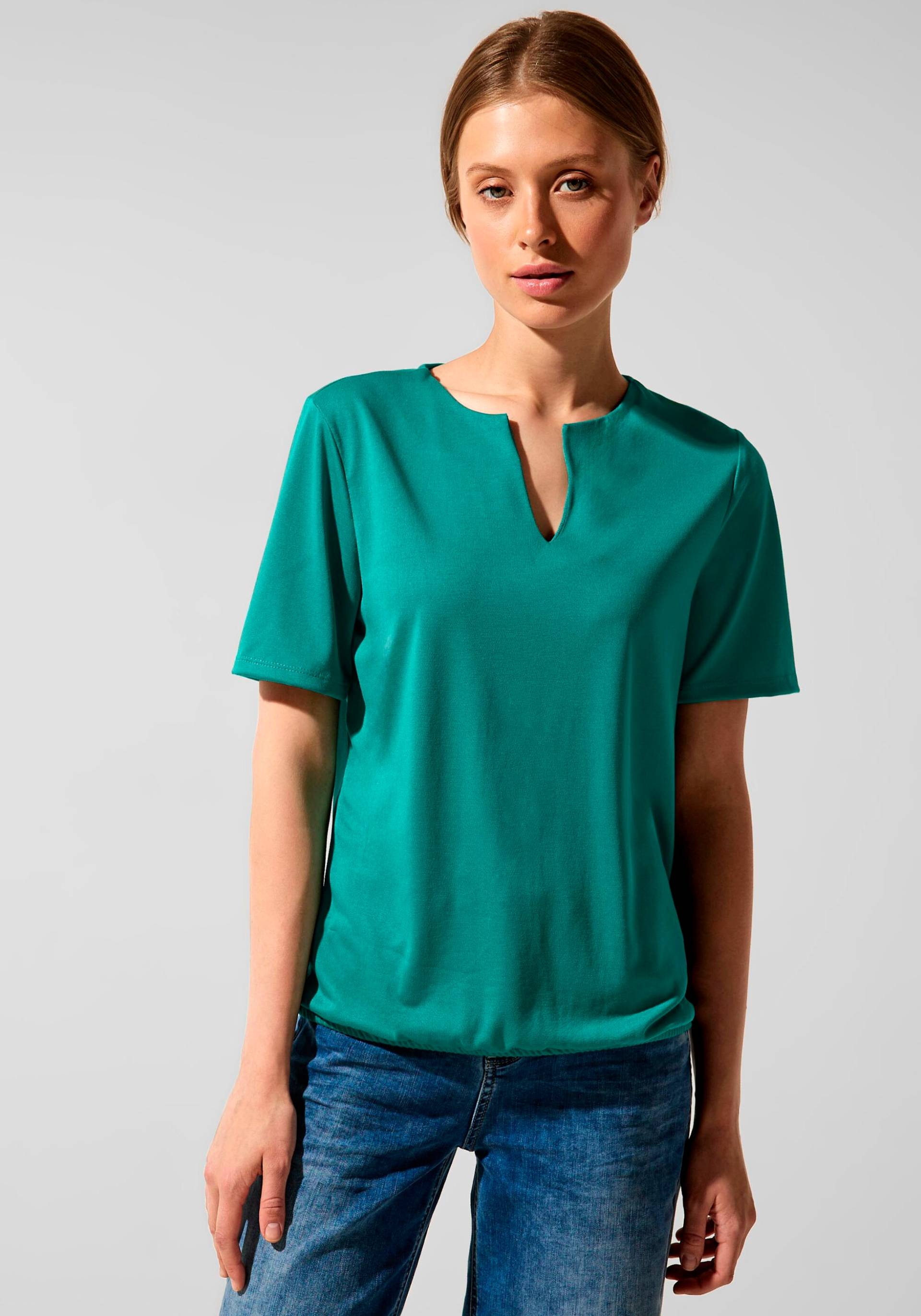 STREET ONE Shirttop, im Seidenlook von STREET ONE