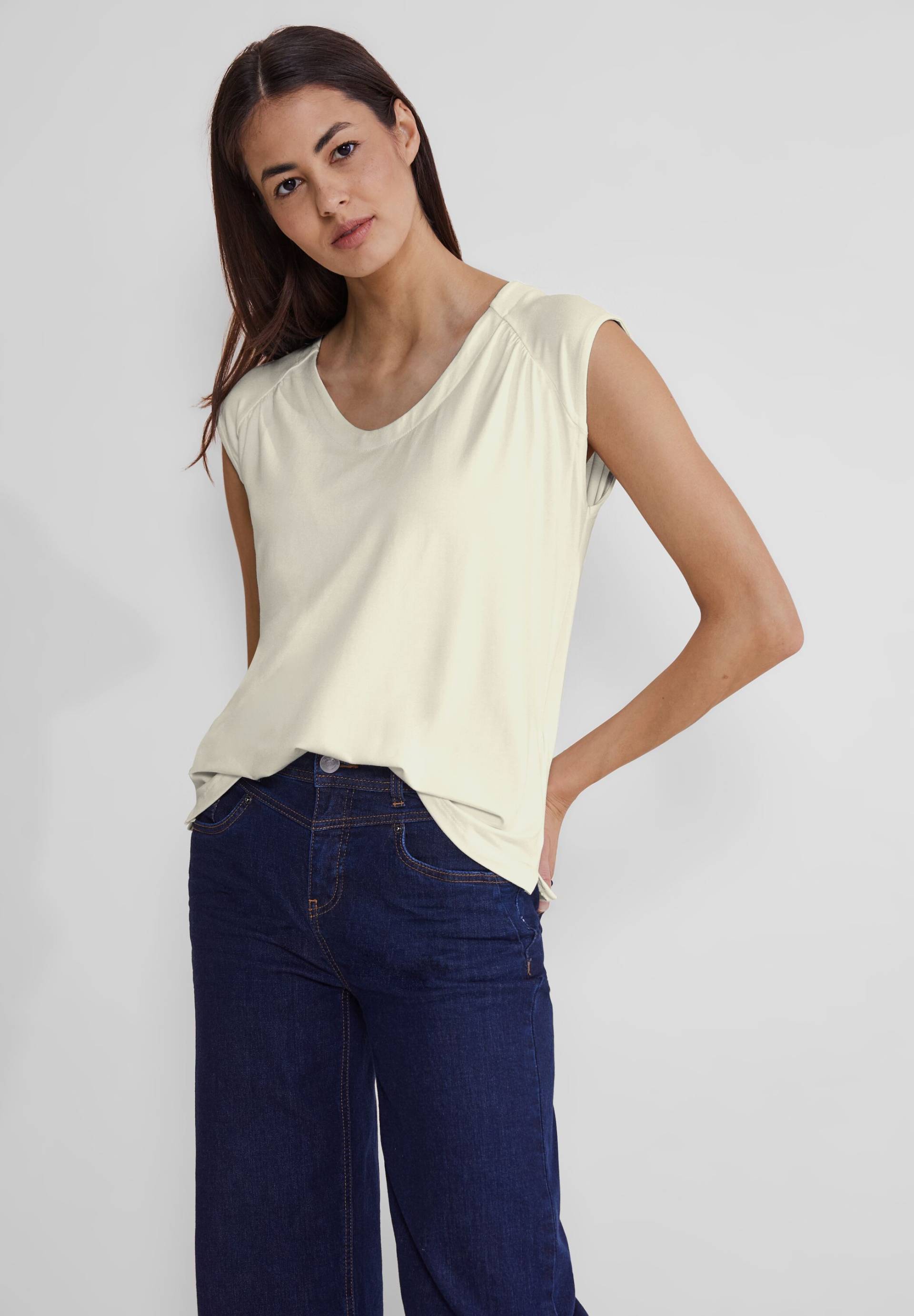 STREET ONE Shirttop, in Unifarbe von STREET ONE