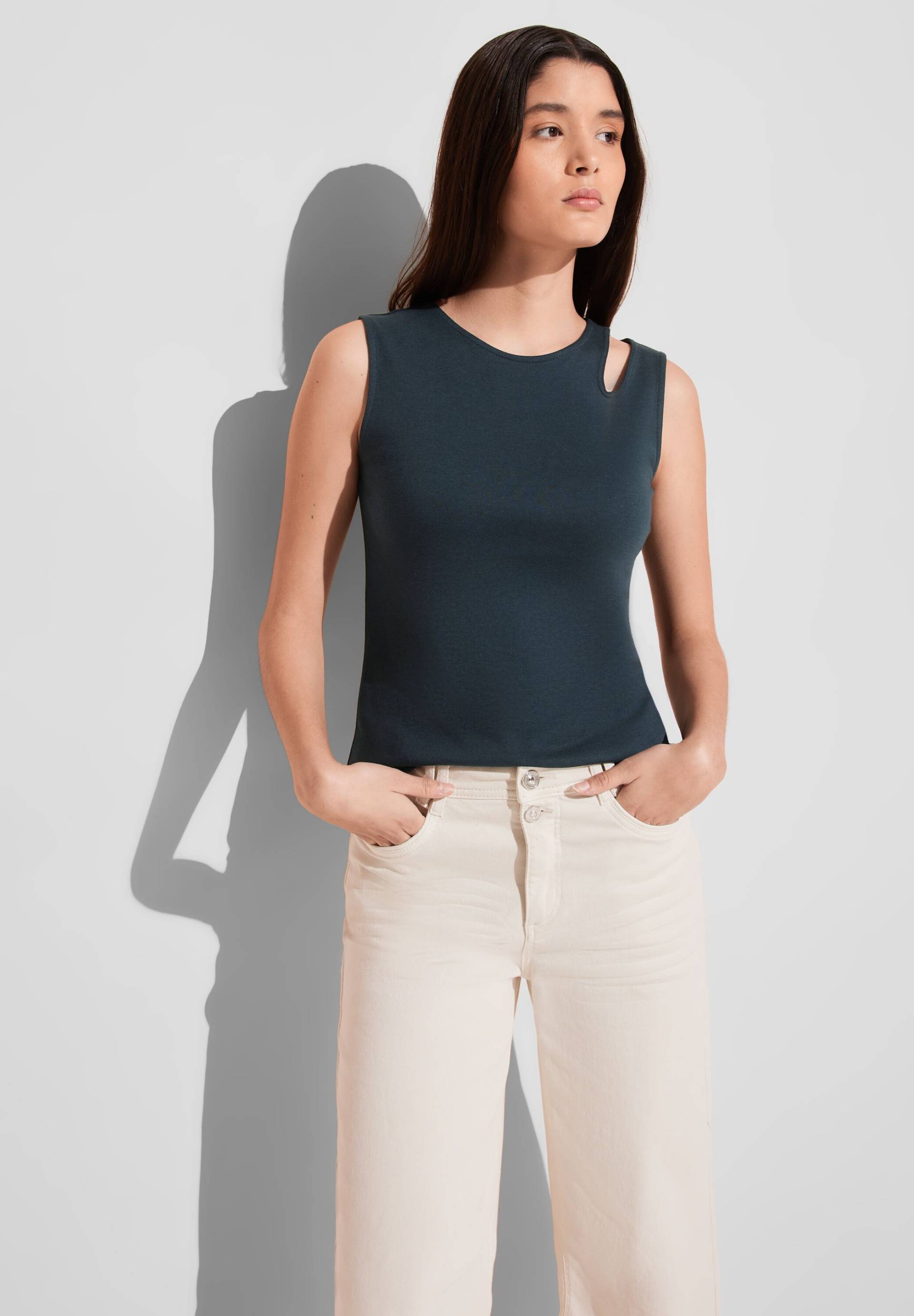 STREET ONE Shirttop, mit Cut-Out von STREET ONE