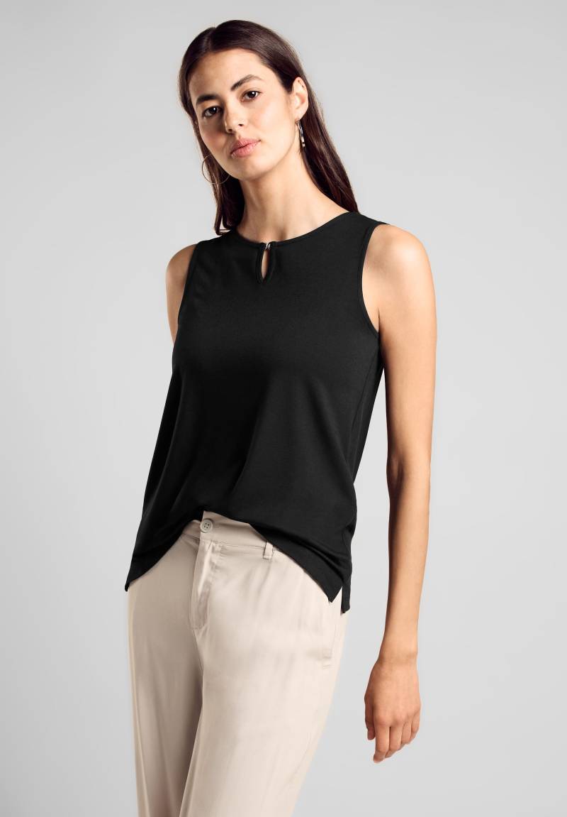 STREET ONE Shirttop, mit Keyhole Ausschnitt von STREET ONE