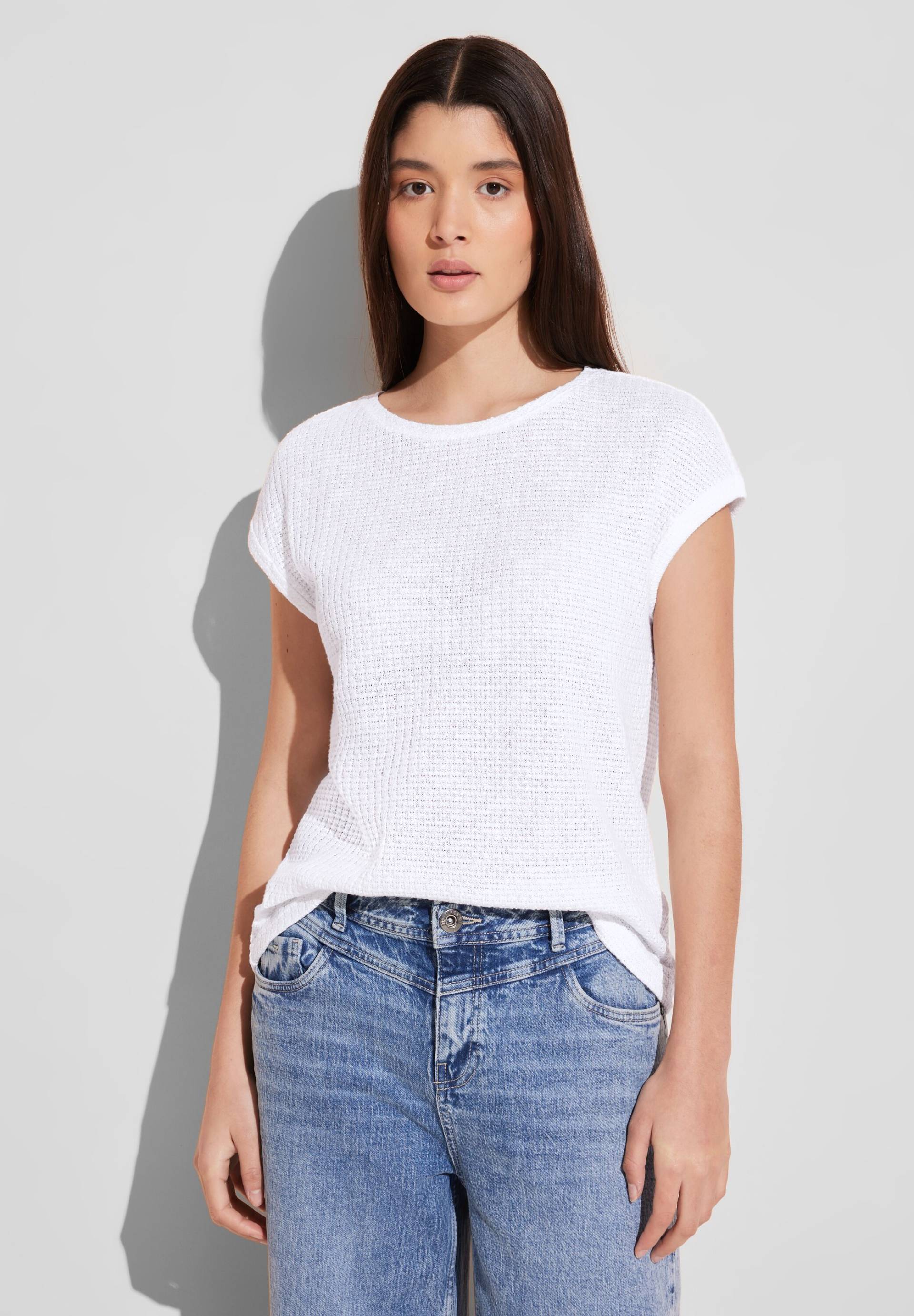 STREET ONE Shirttop, mit Struktur von STREET ONE