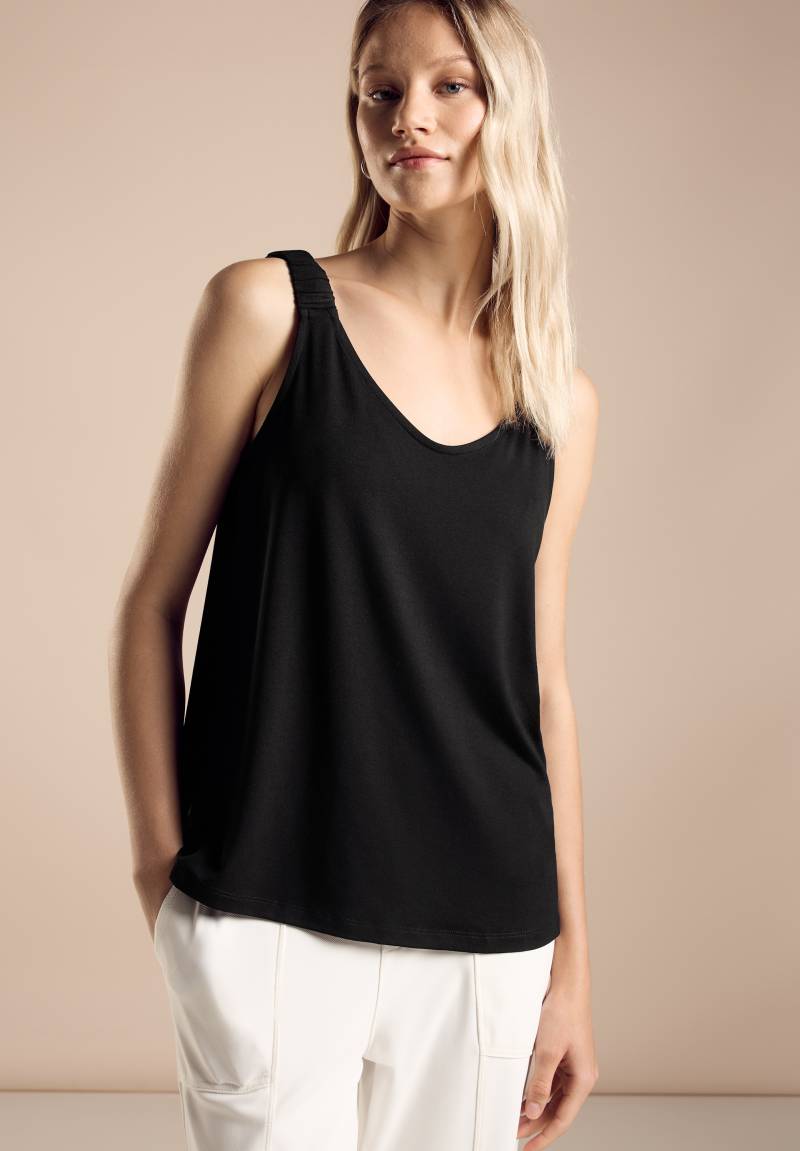 STREET ONE Shirttop, mit V-Ausschnitt von STREET ONE