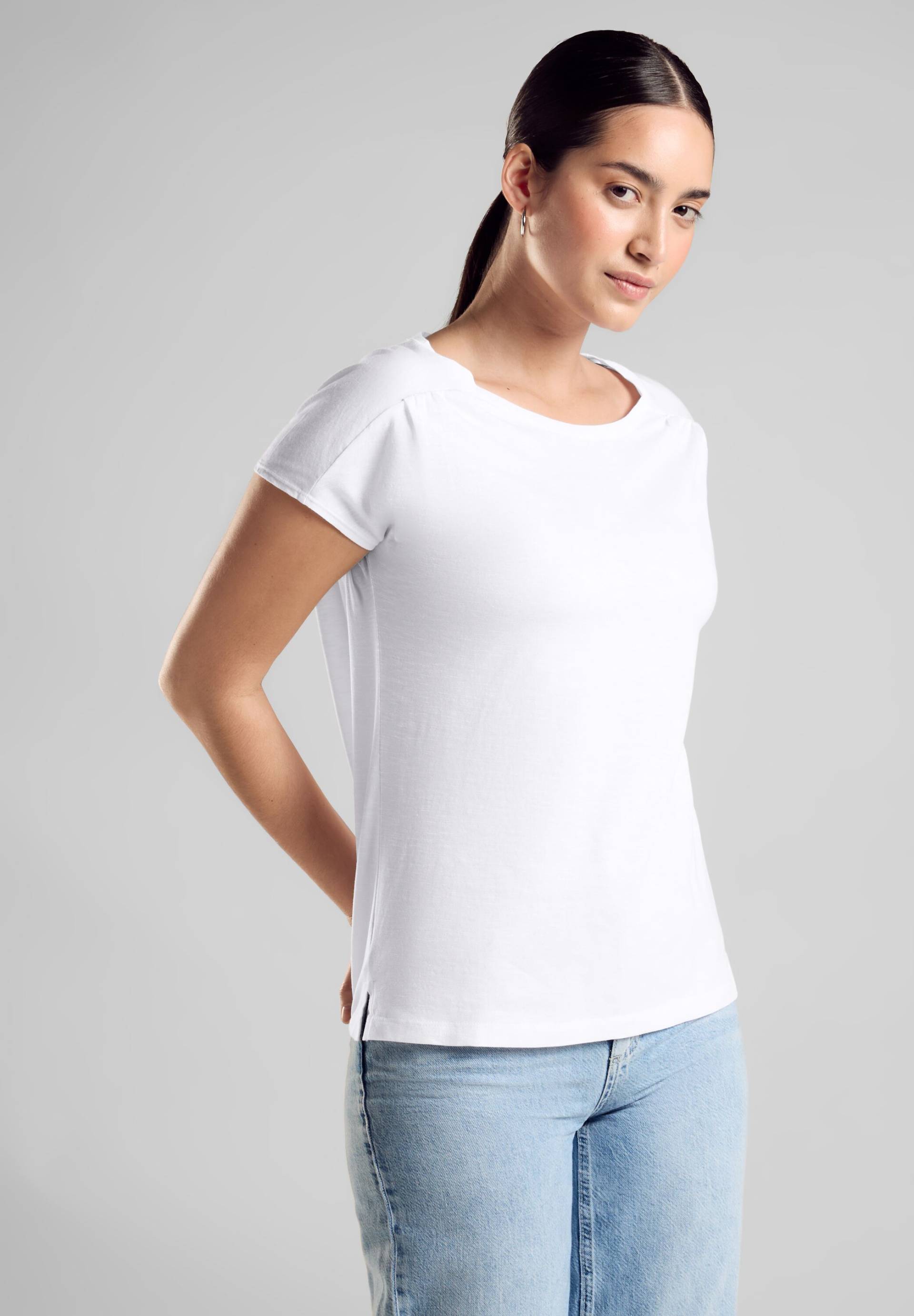 STREET ONE Shirttop, mit seitlichen Schlitzen im Saum von STREET ONE