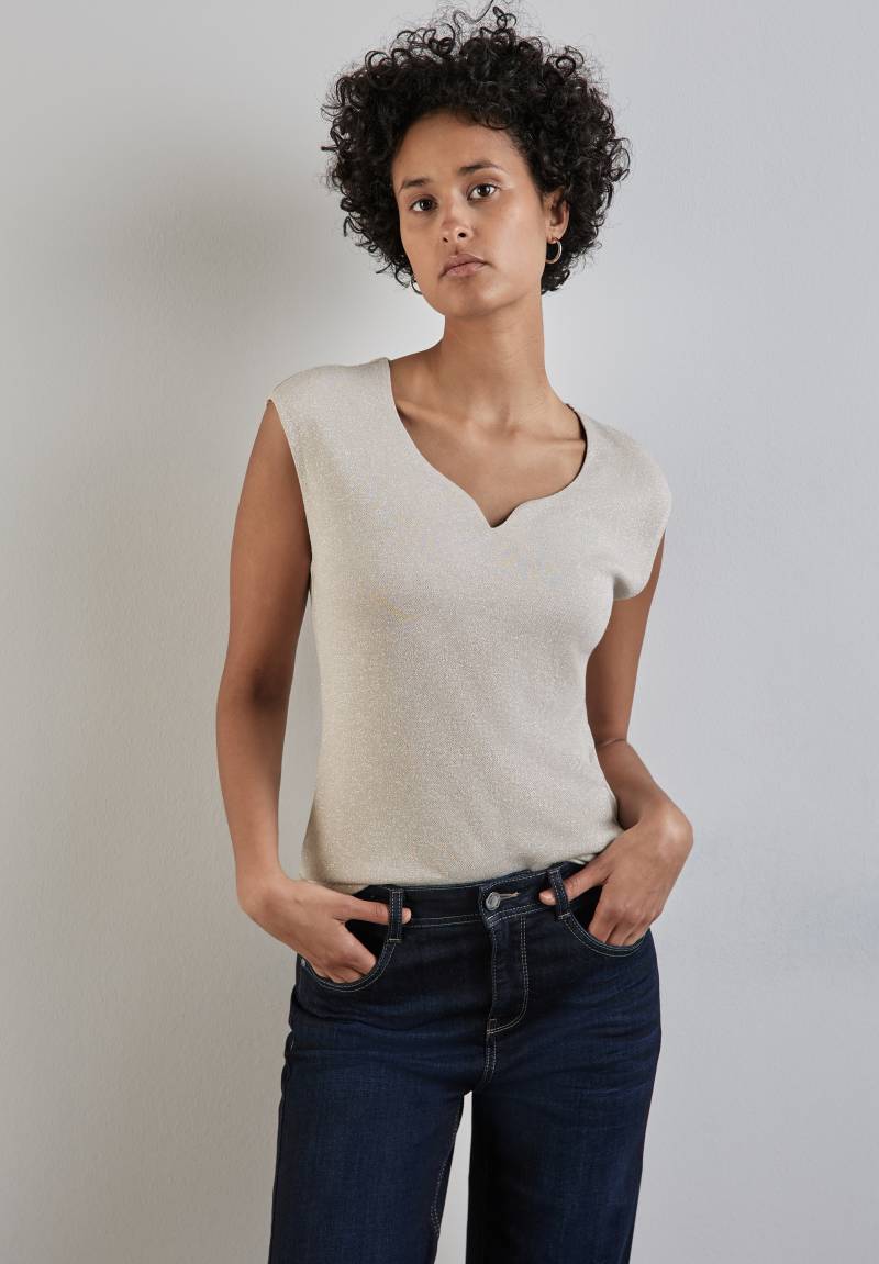 STREET ONE Shirttop »ADA«, mit Herzausschnitt von STREET ONE