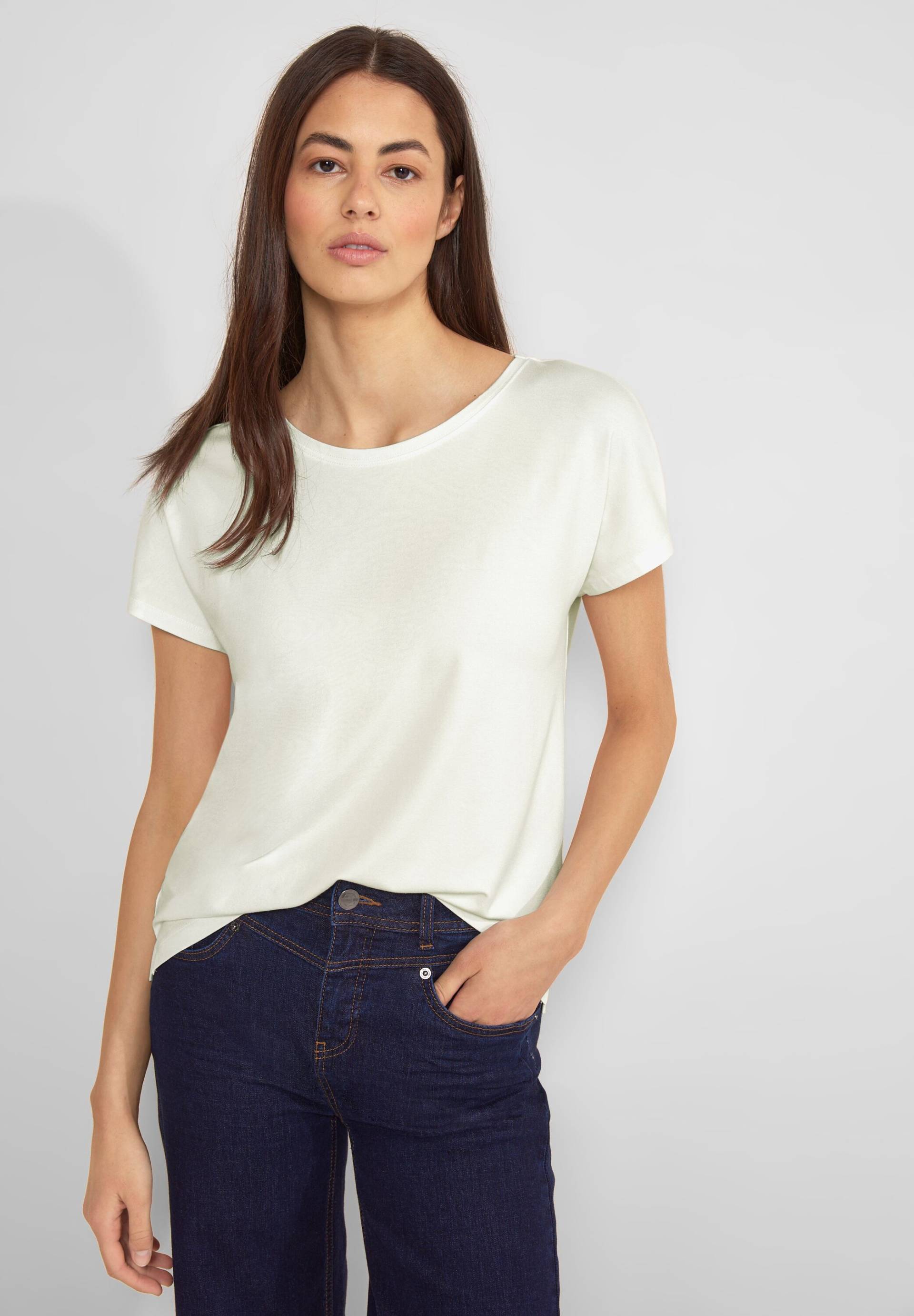 STREET ONE Shirttop, in Unifarbe von STREET ONE