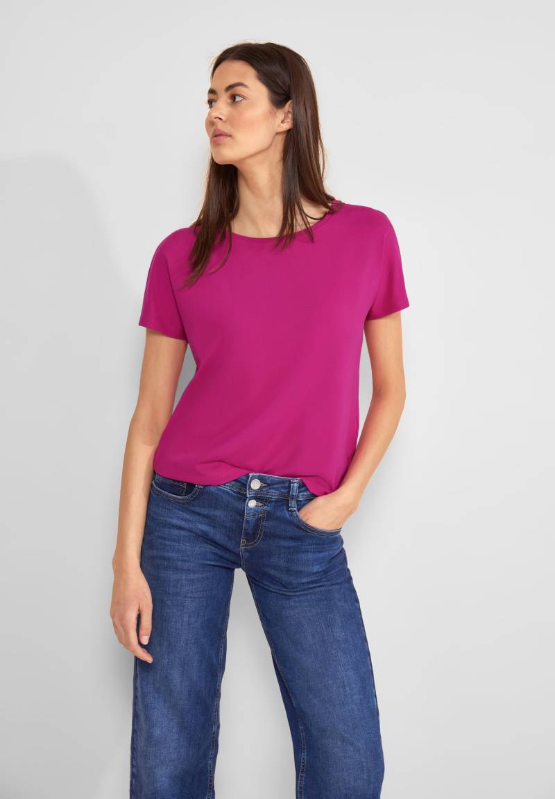 STREET ONE Shirttop, in Unifarbe von STREET ONE