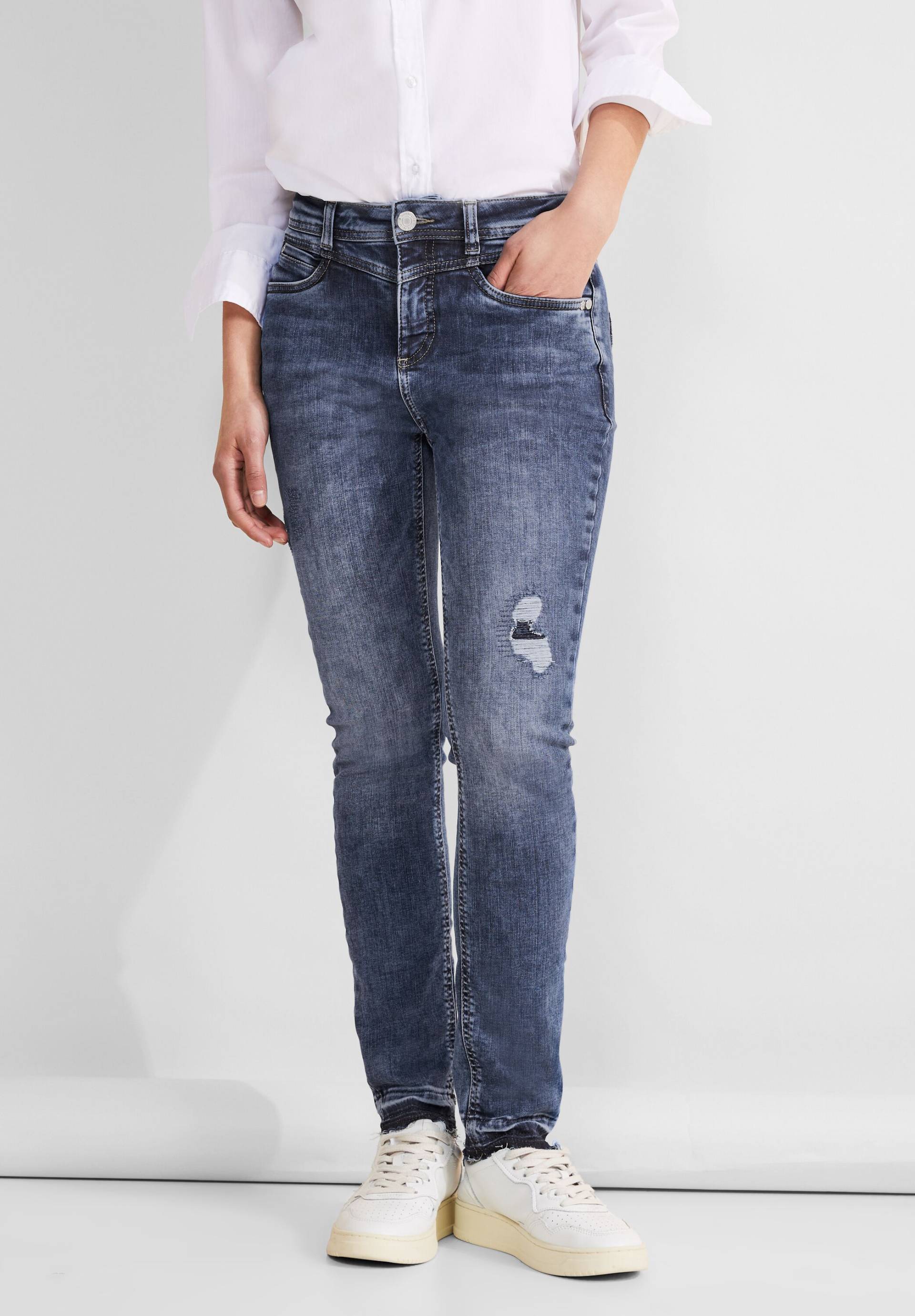 STREET ONE Skinny-fit-Jeans »York«, mit Zierrissen von STREET ONE