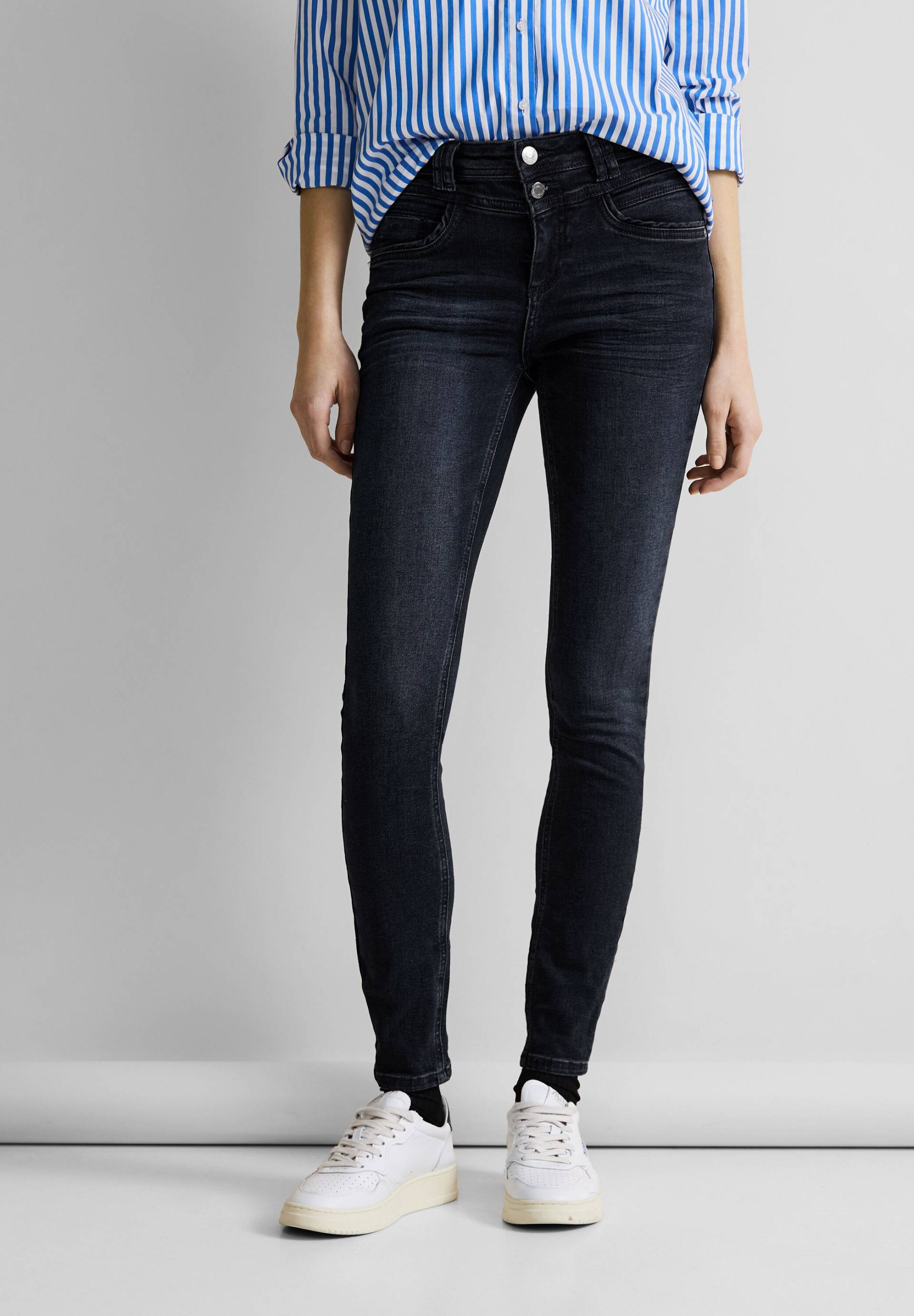 STREET ONE Slim-fit-Jeans, in dunkler Waschung von STREET ONE