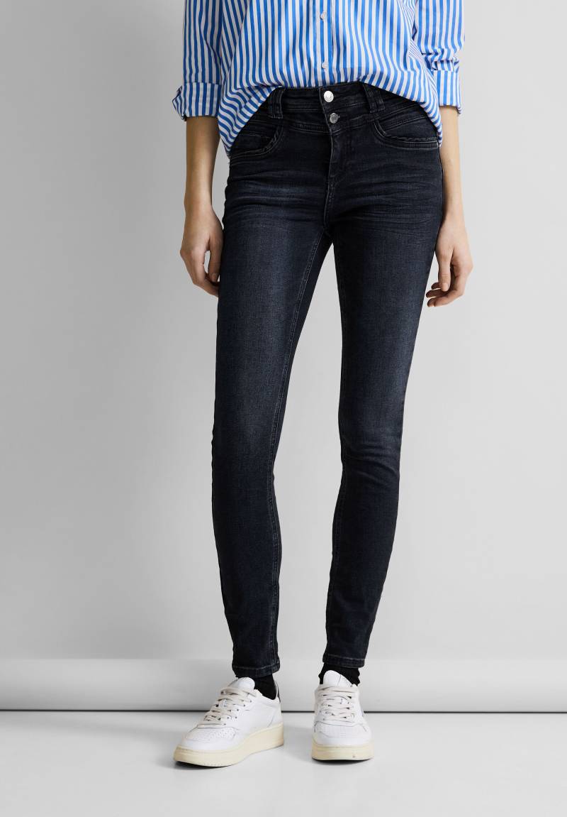 STREET ONE Slim-fit-Jeans, in dunkler Waschung von STREET ONE