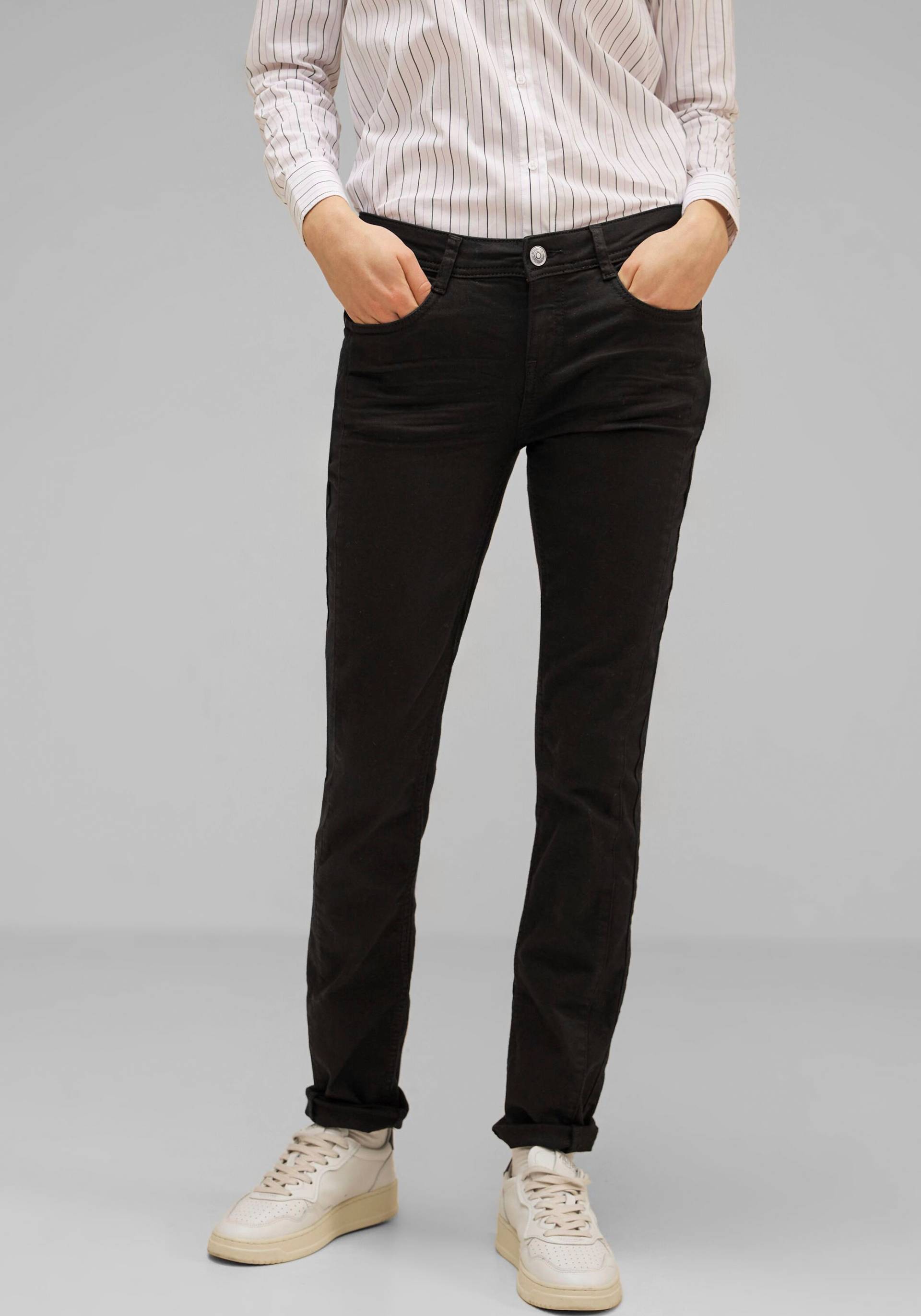 STREET ONE Slim-fit-Jeans, mit angerauter Innenseite von STREET ONE