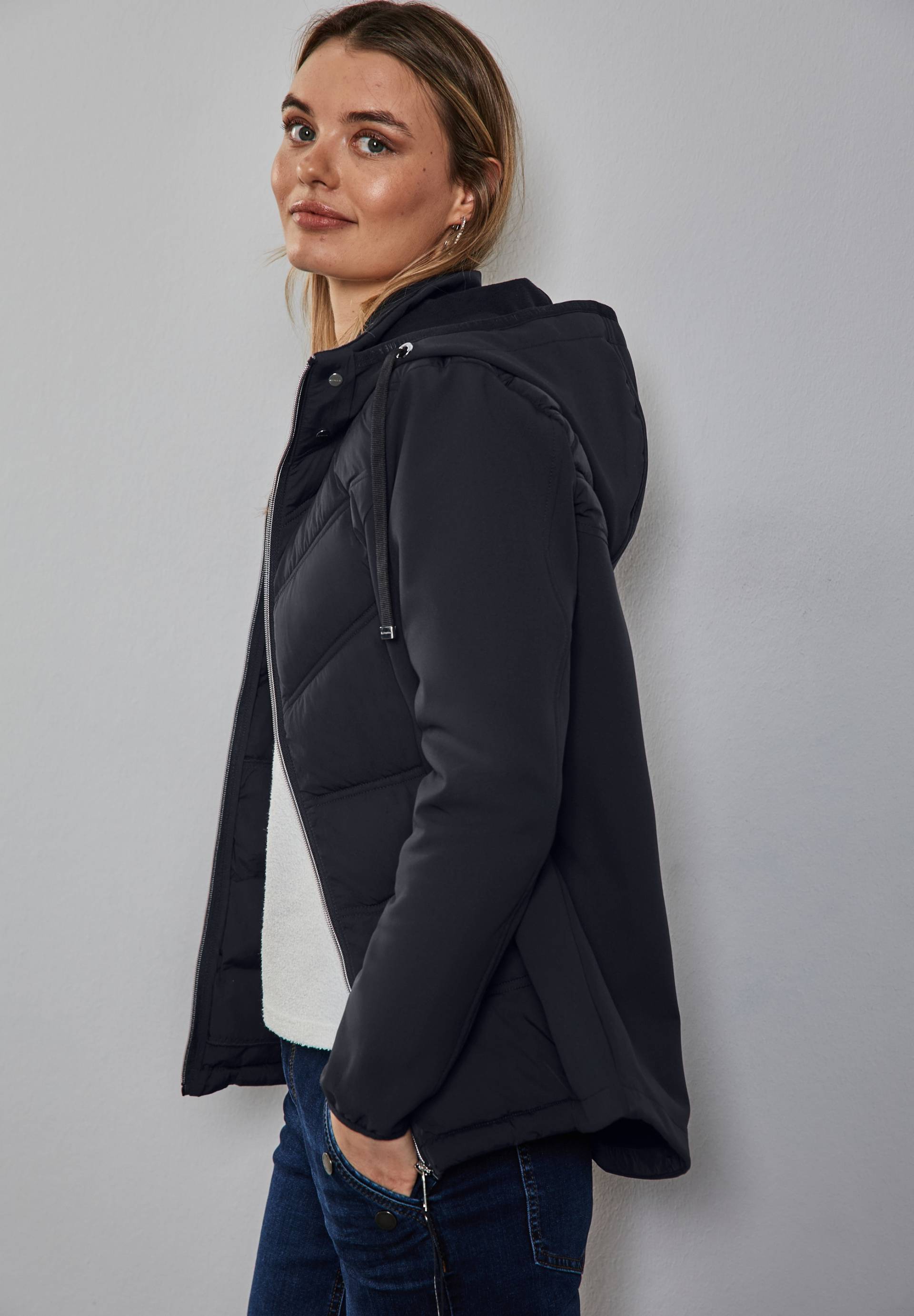 STREET ONE Softshelljacke, mit Kapuze, mit Kapuze und Tunnelzug von STREET ONE