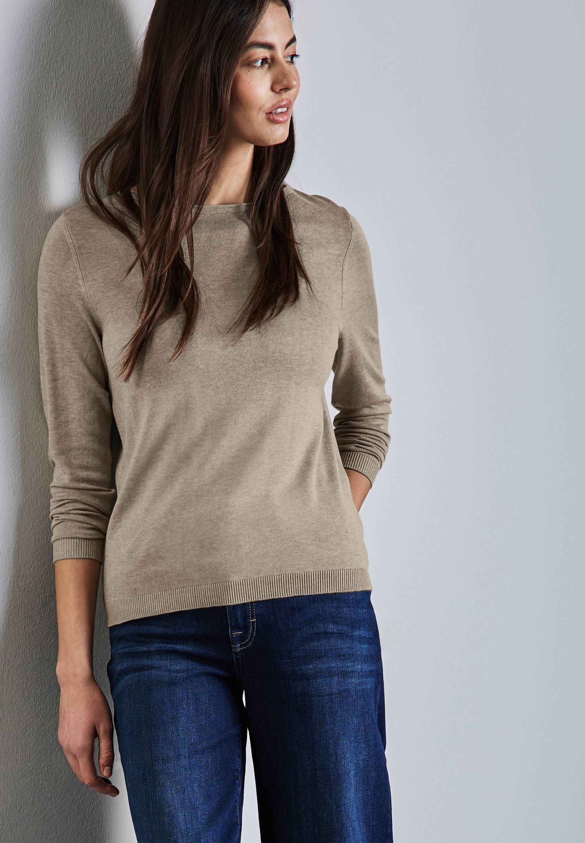 STREET ONE Strickpullover, mit Rollsaum am Ausschnitt STREET ONE Strickpullover, mit Rollsaum am Ausschnitt von STREET ONE