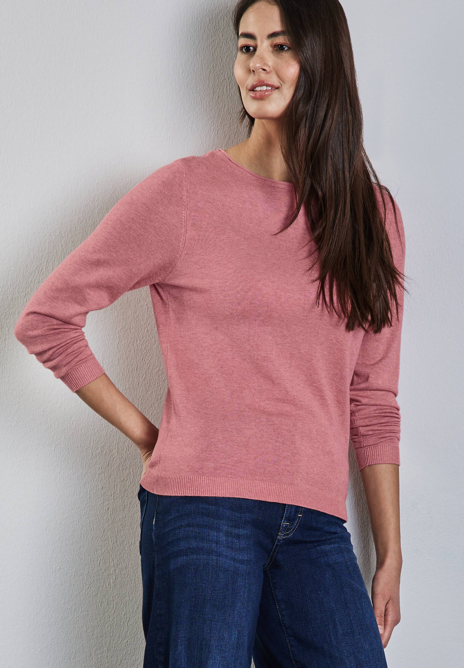 STREET ONE Strickpullover, mit Rollsaum am Ausschnitt von STREET ONE