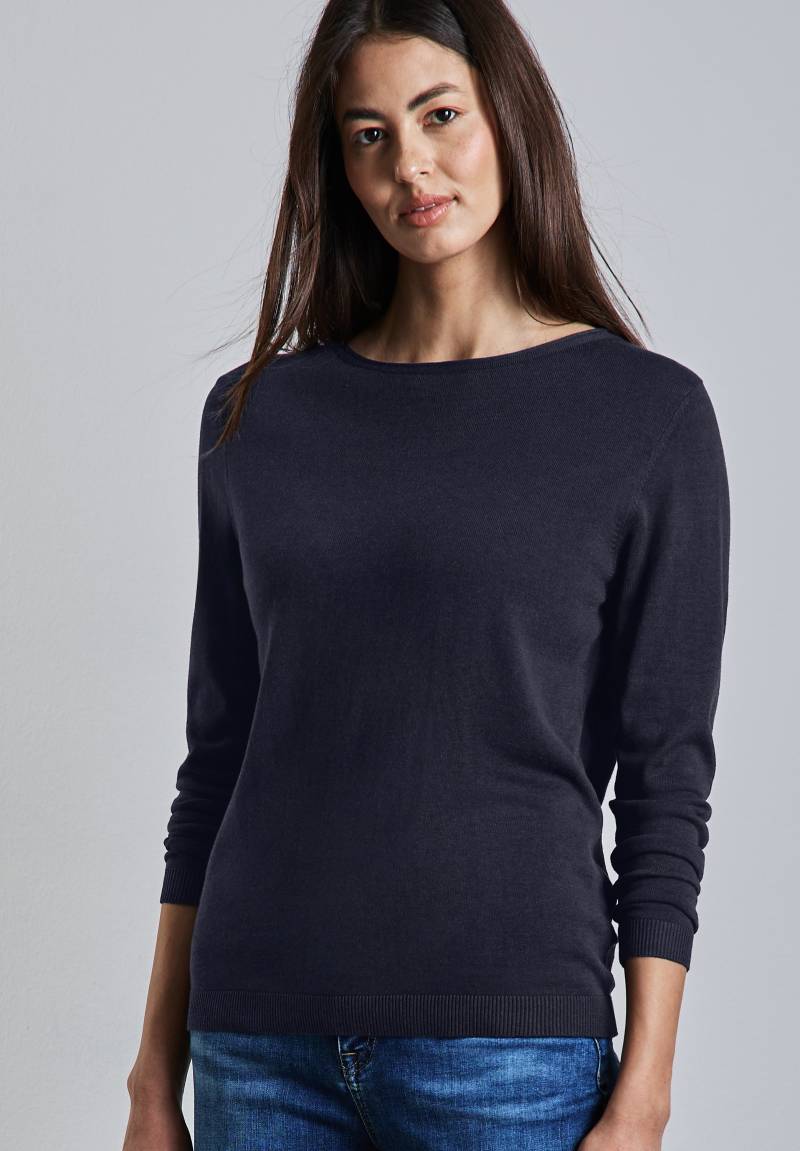 STREET ONE Strickpullover, mit Rollsaum am Ausschnitt von STREET ONE