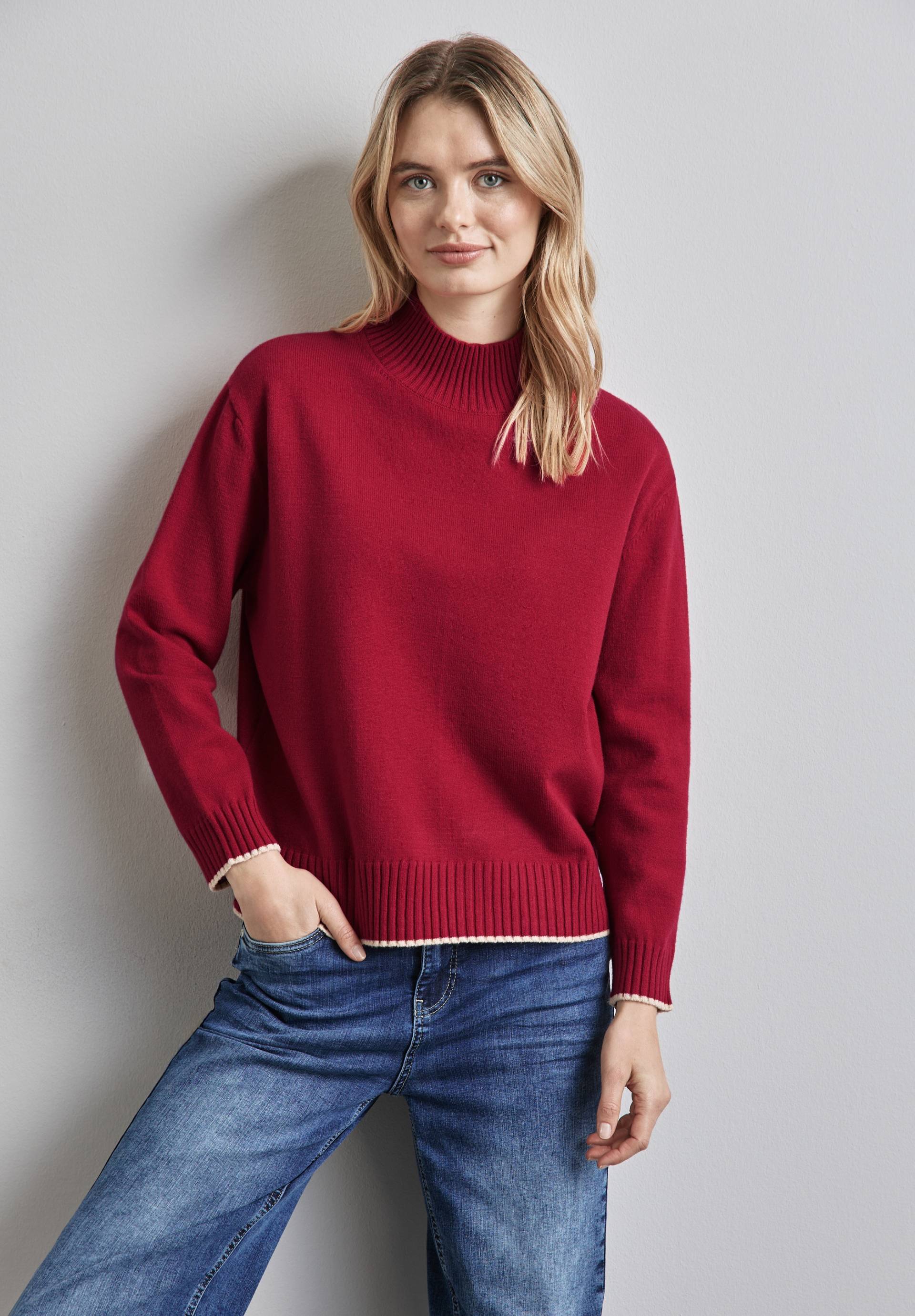 STREET ONE Strickpullover, mit Stehkragen von STREET ONE