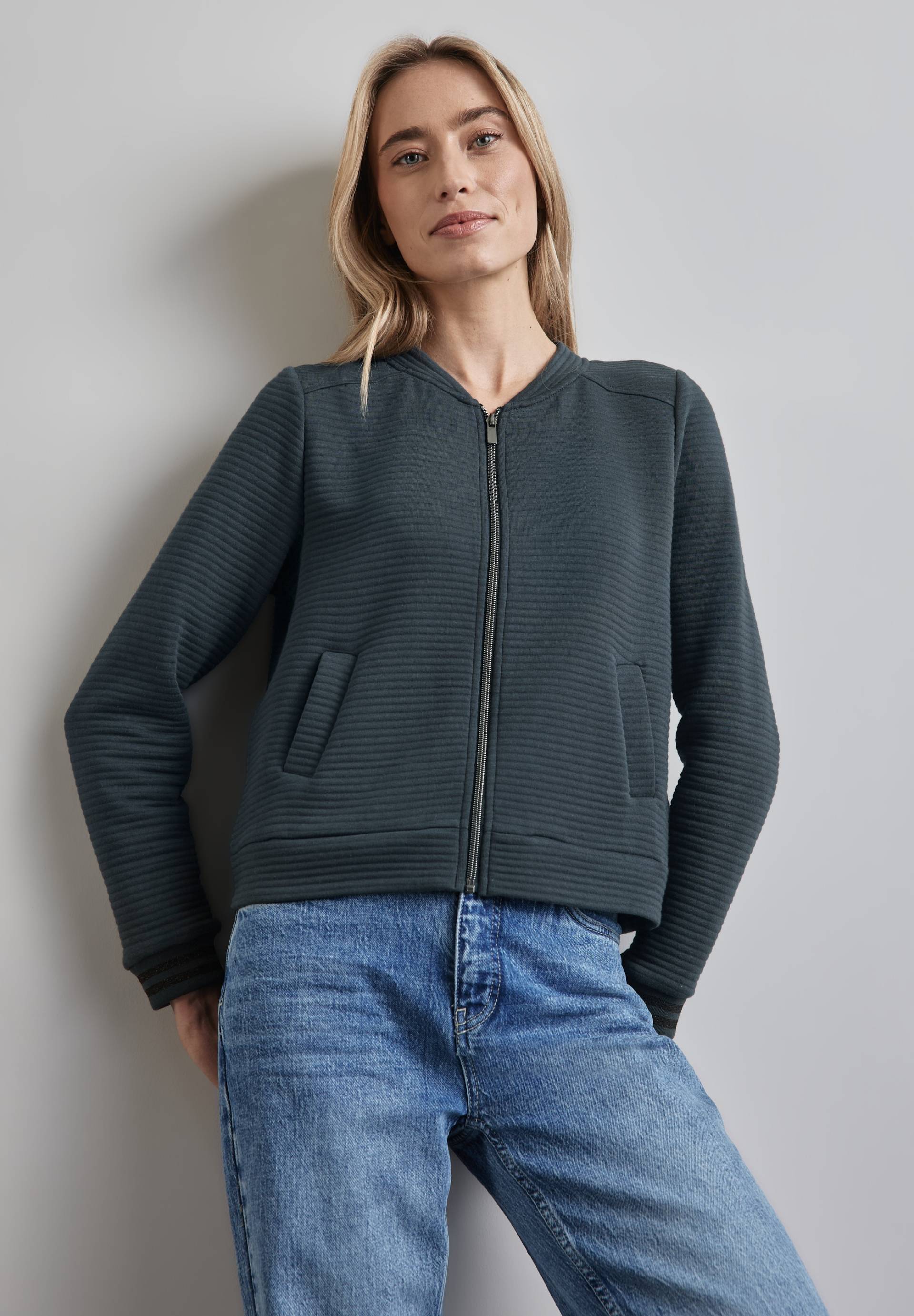 STREET ONE Sweatjacke, Blouson, mit Reissverschluss STREET ONE Sweatjacke, Blouson, mit Reissverschluss von STREET ONE