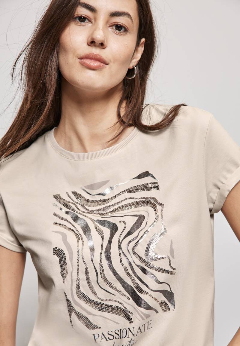 STREET ONE T-Shirt, mit Pailetten von STREET ONE