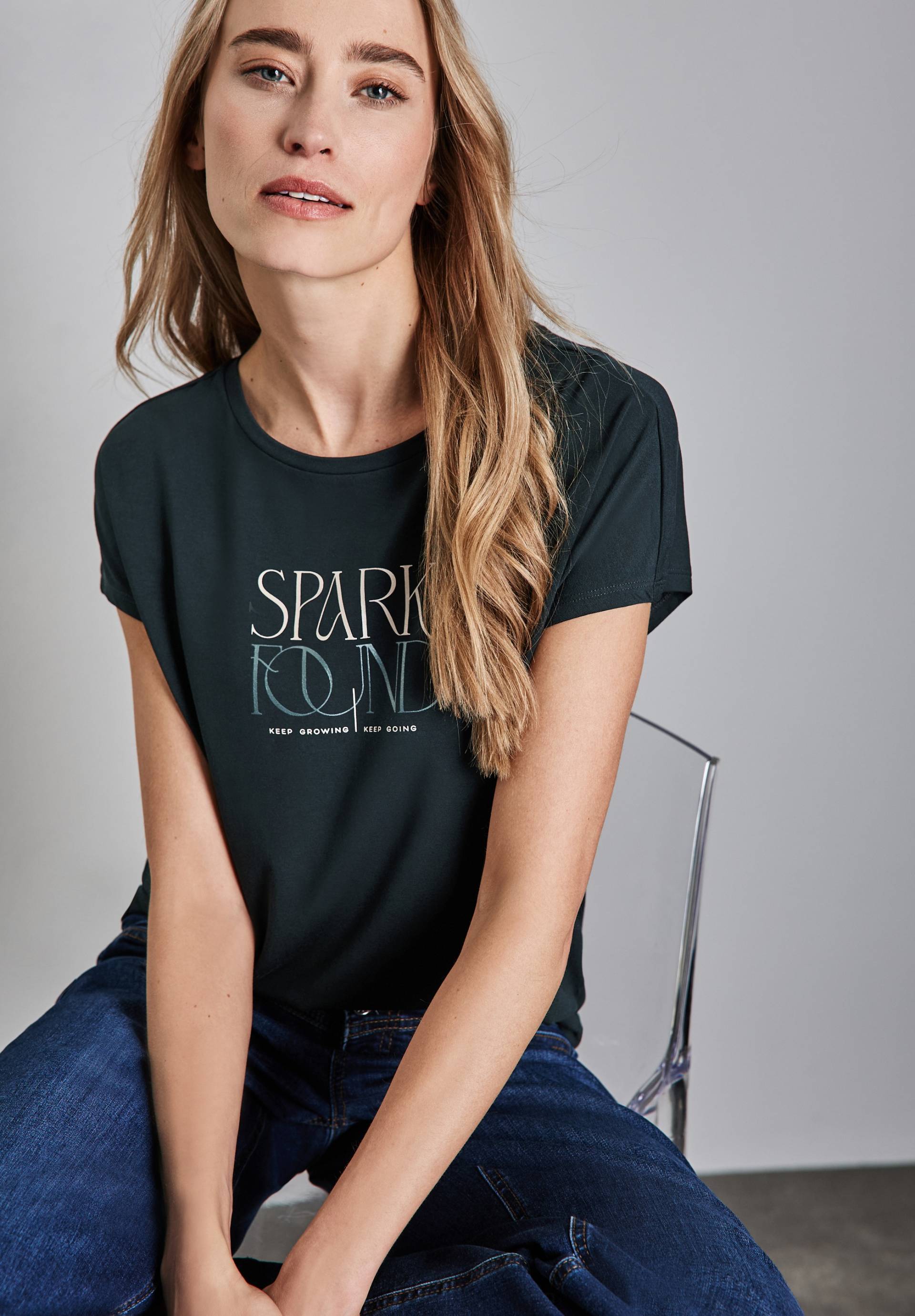 STREET ONE T-Shirt, mit Wording von STREET ONE